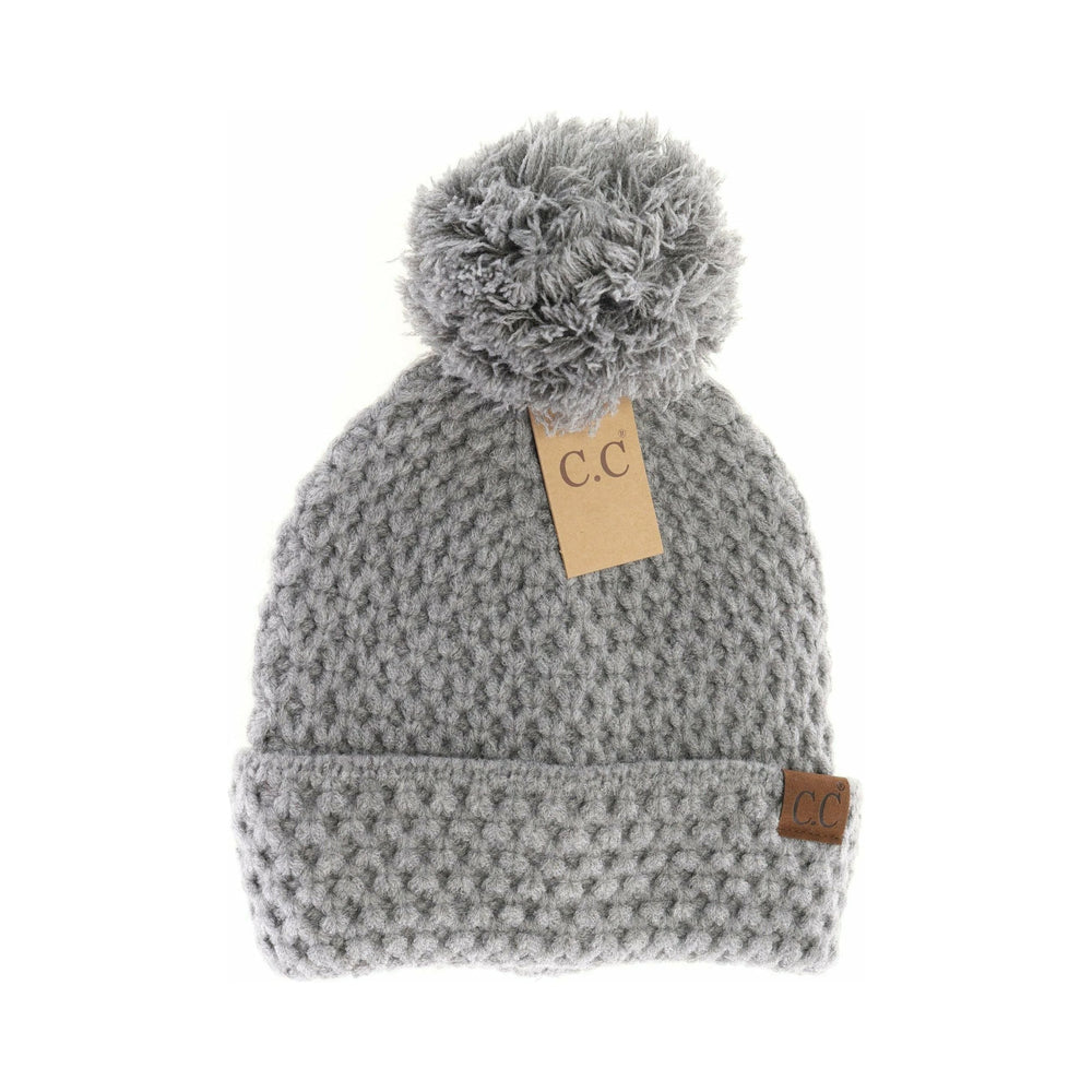 CC Bee Stitch Pom Beanie