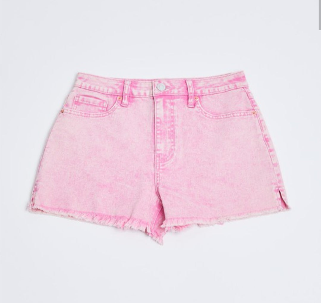 High Rise 80’s Acid Wash Shorts