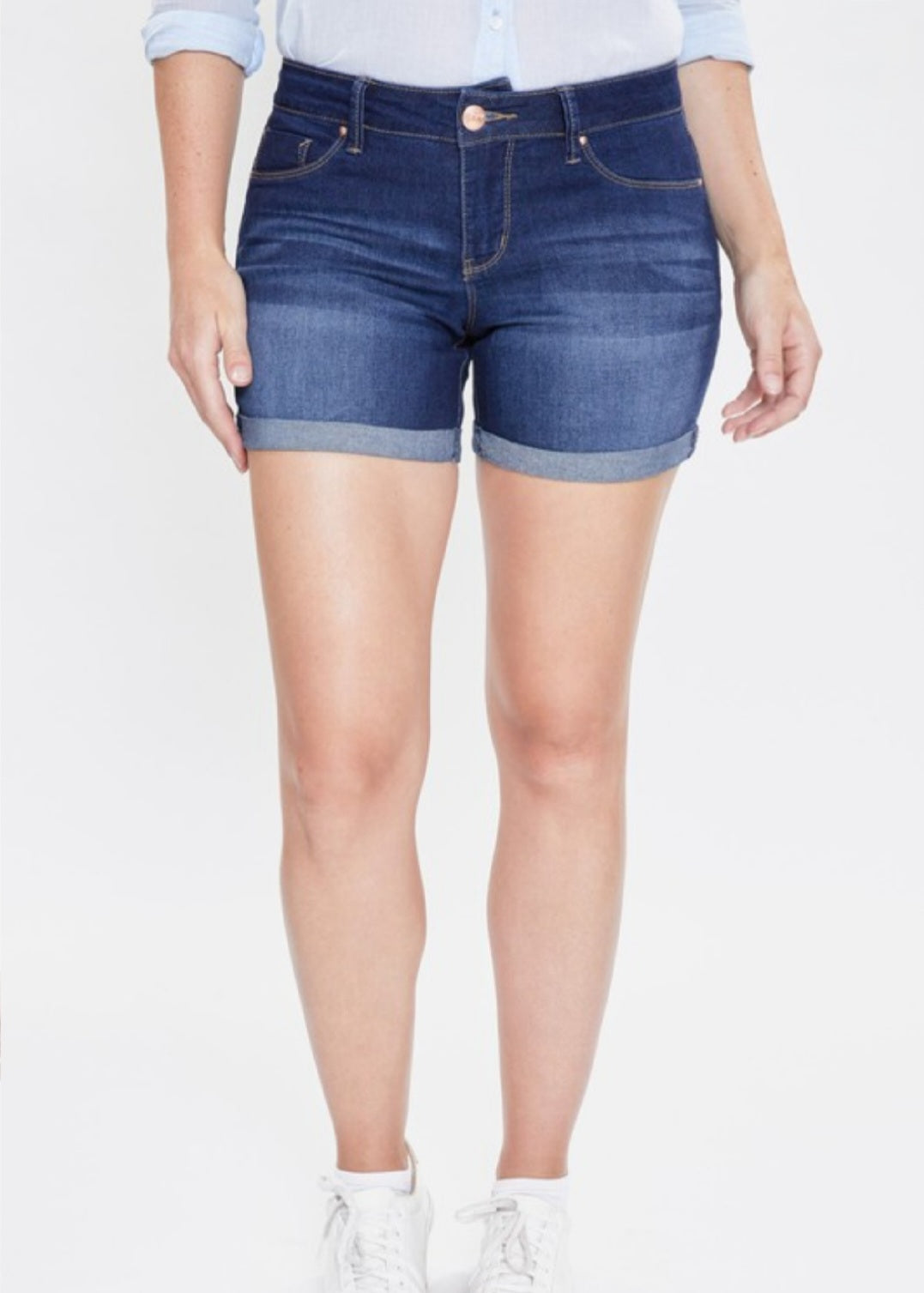 Mid-Rise Tummy Control Shorts