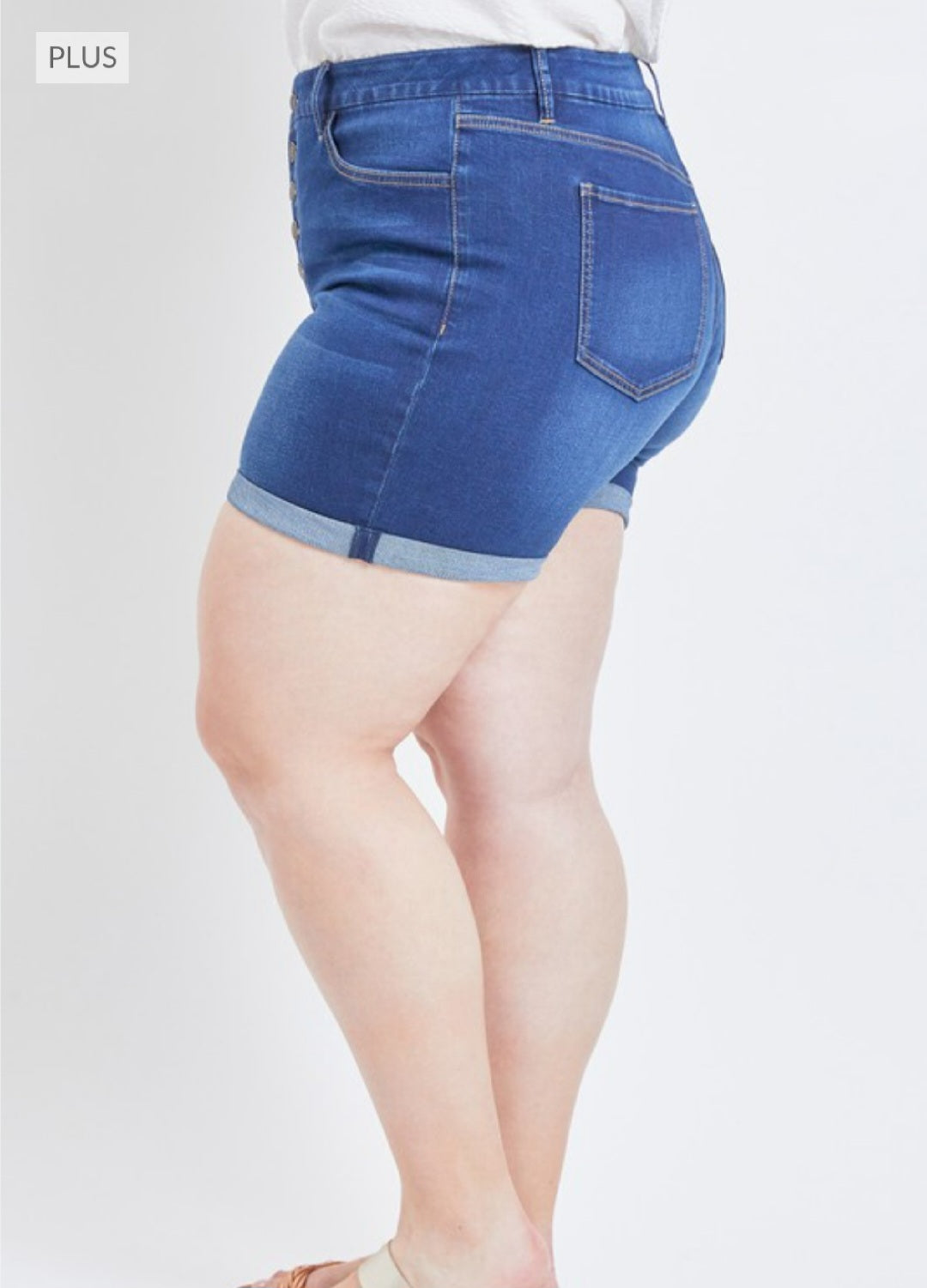 + Exposed Button Shorts