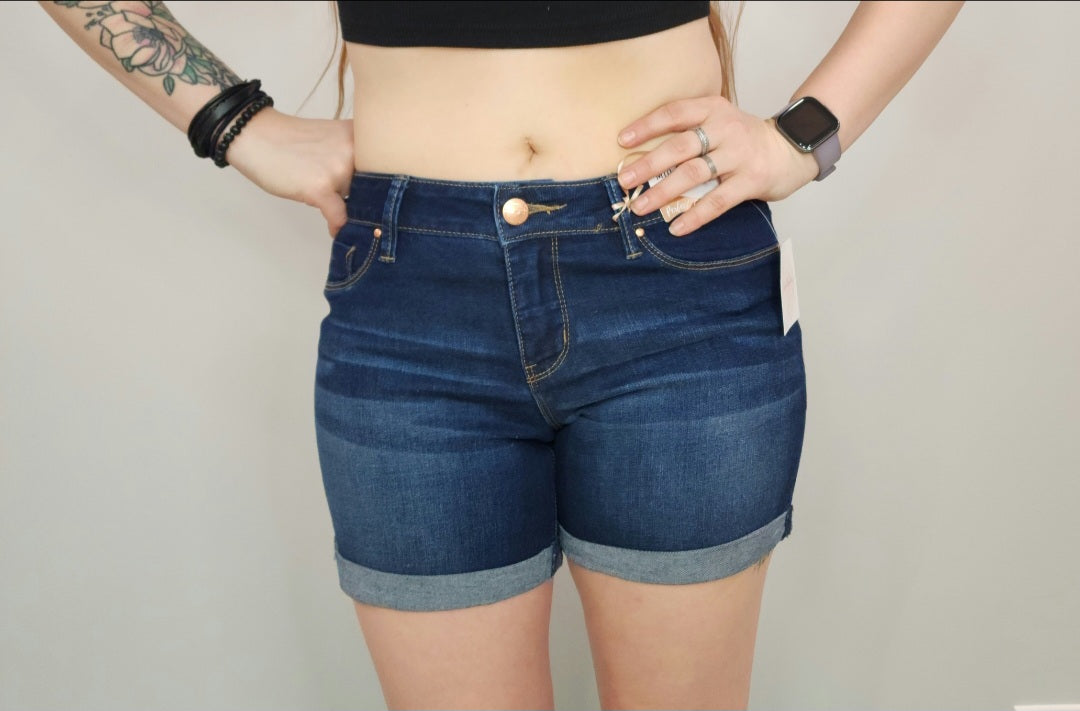 Mid-Rise Tummy Control Shorts