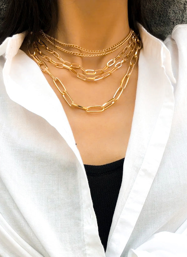 Chain Necklace Stack
