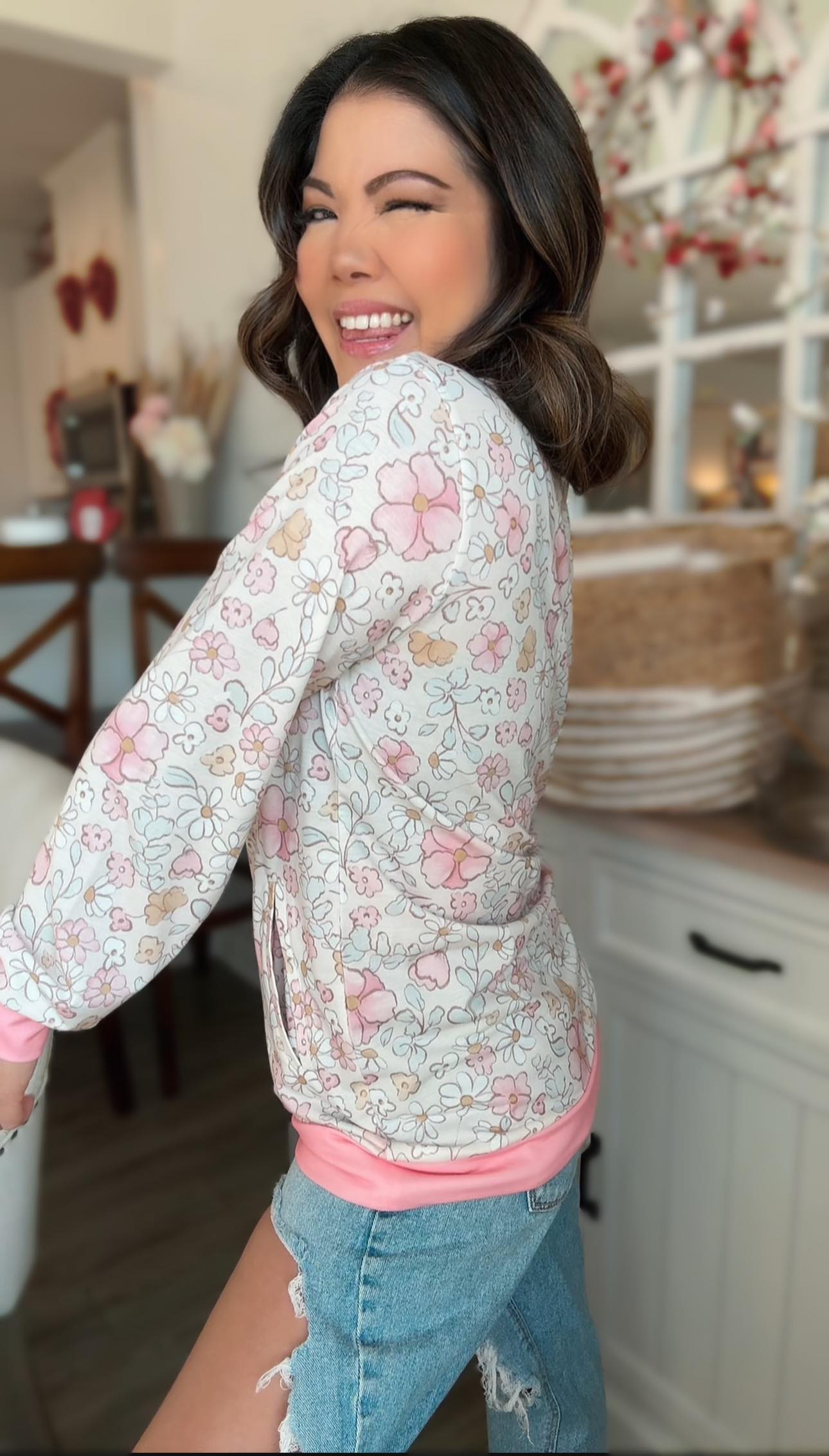Floral Pullover Top