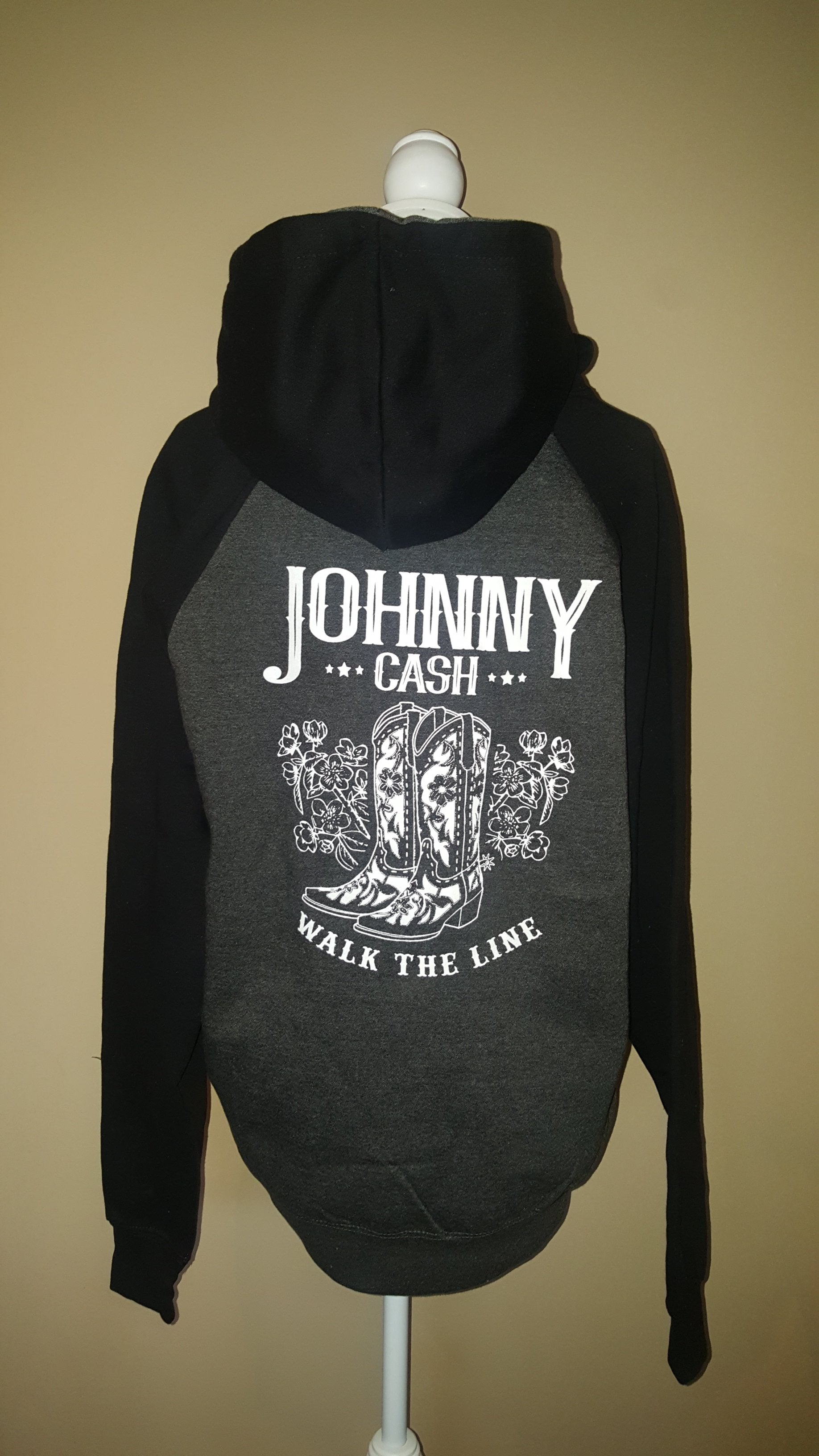 Johnny Cash Tone Tone Fleece Pullover Hoodie