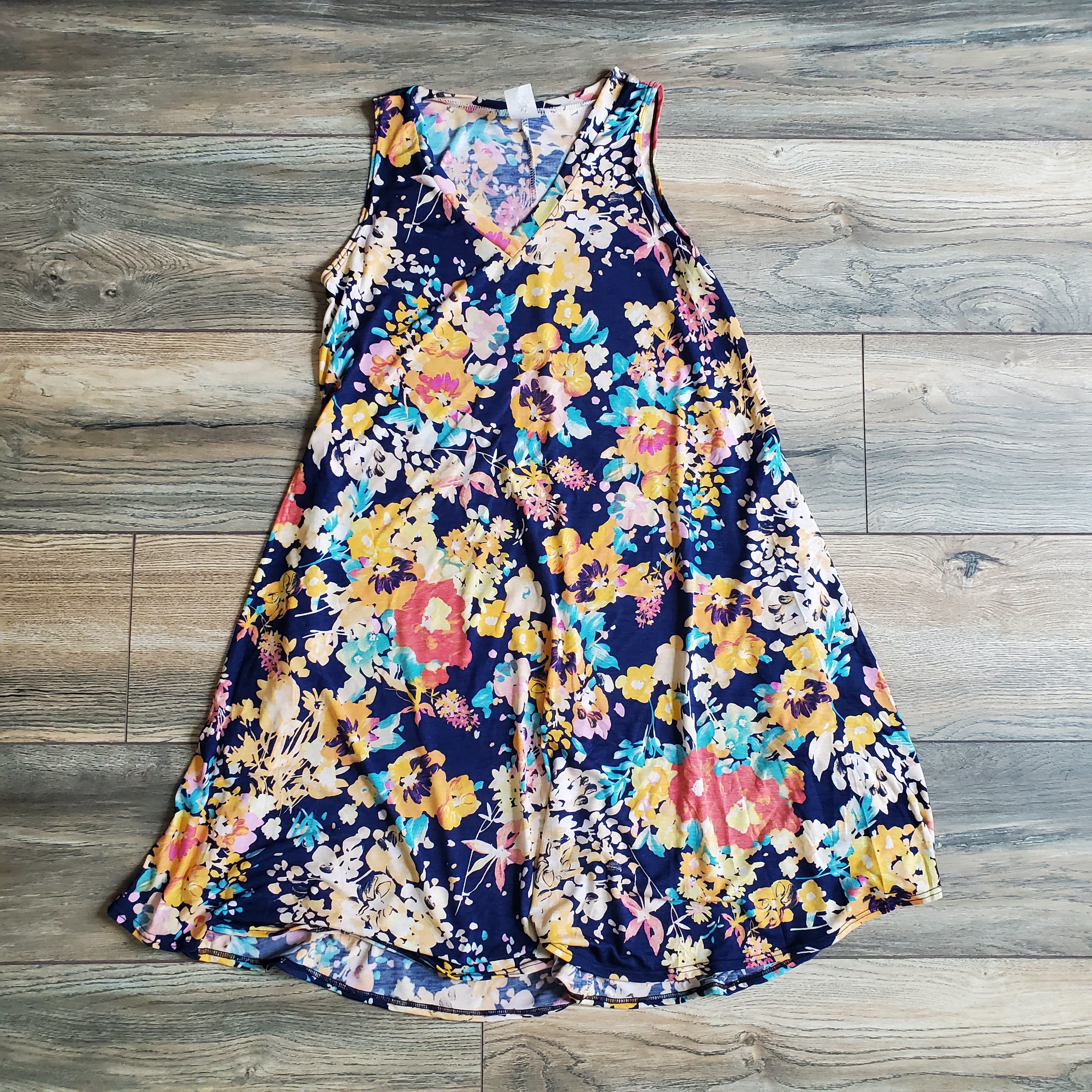 Sleeveless Floral Dress