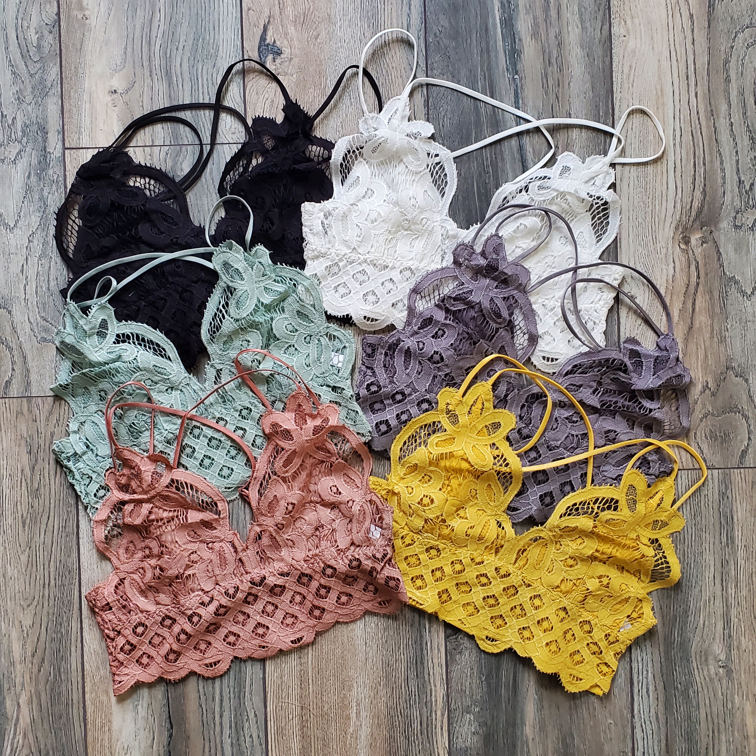 Crochet Lace Longline Bralette