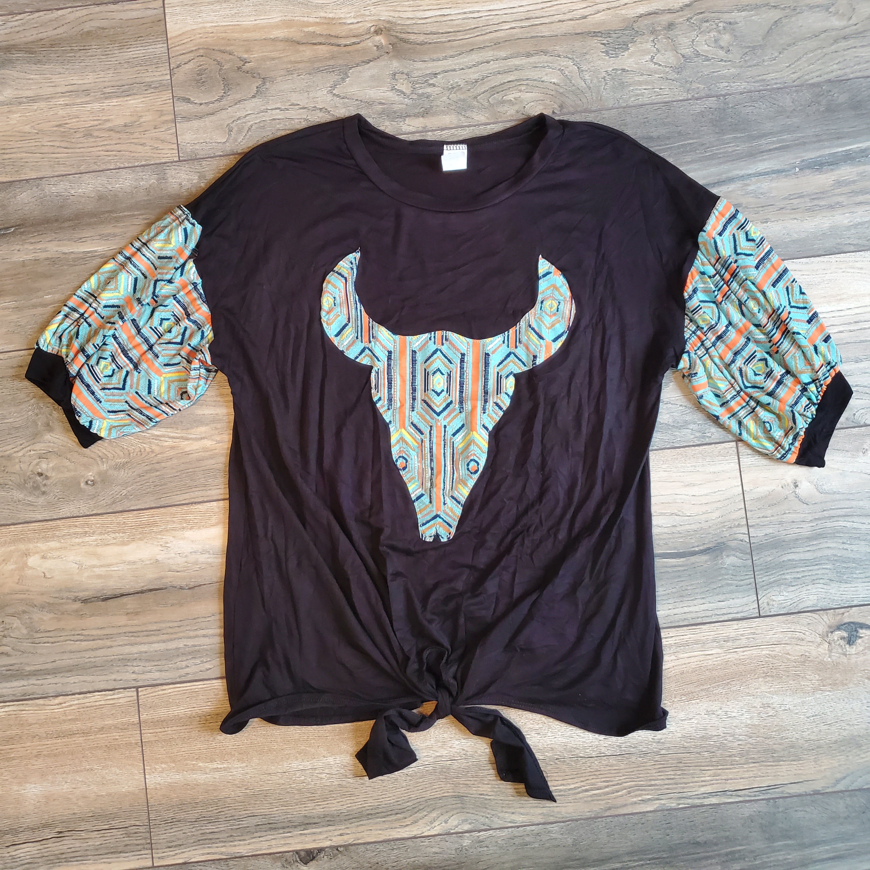 Bull Bubble Sleeve Top