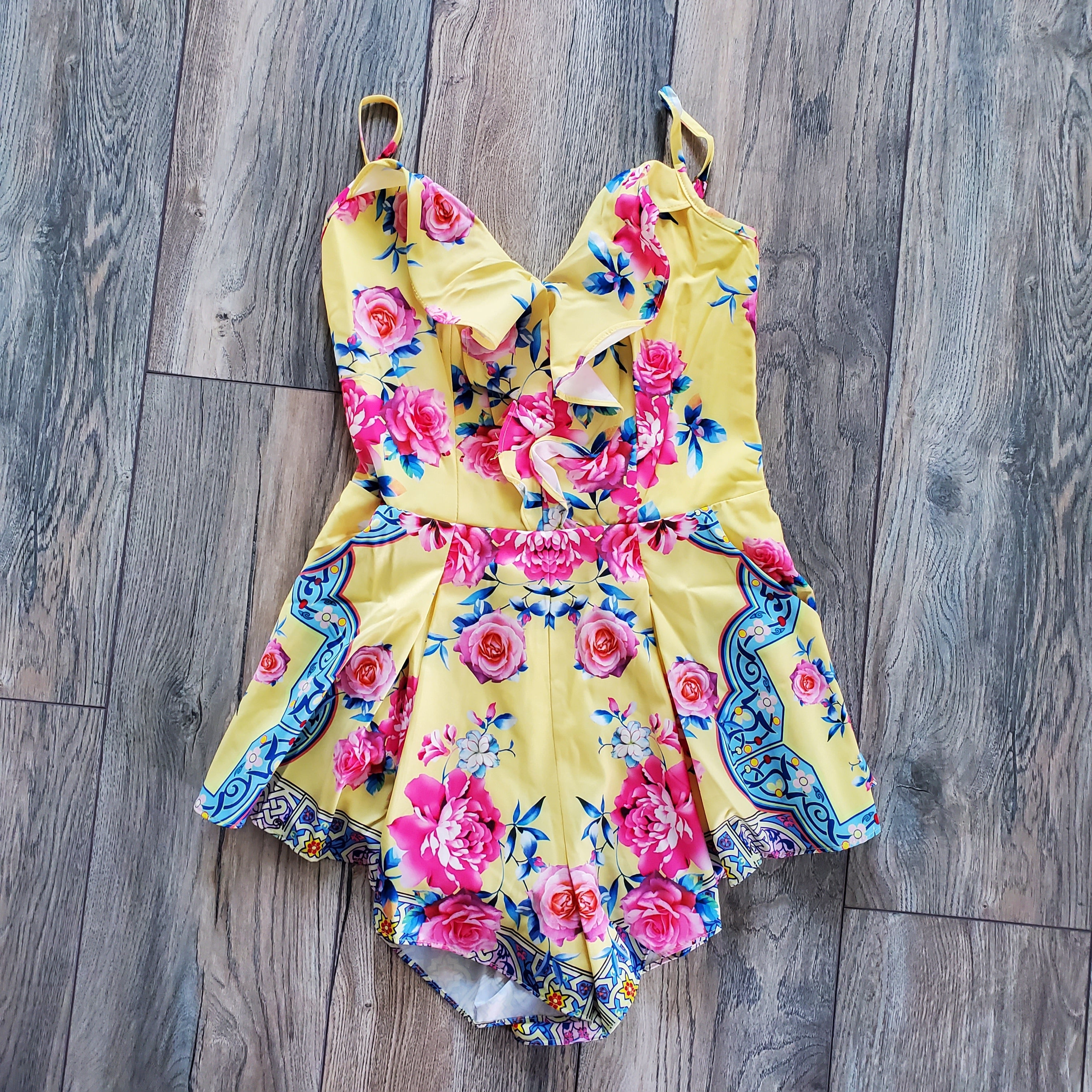 Floral Print Romper