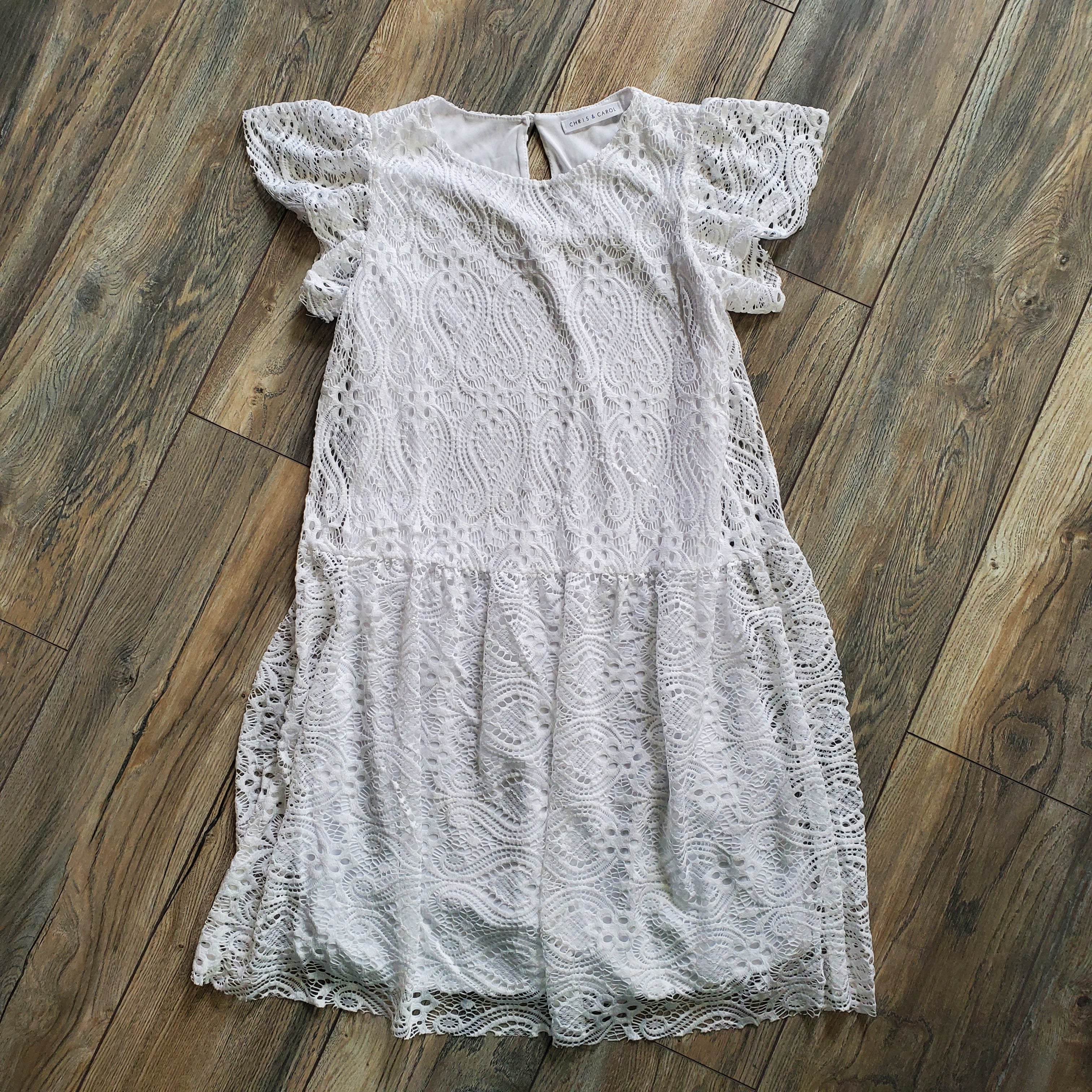 Short Sleeve Lace Dress