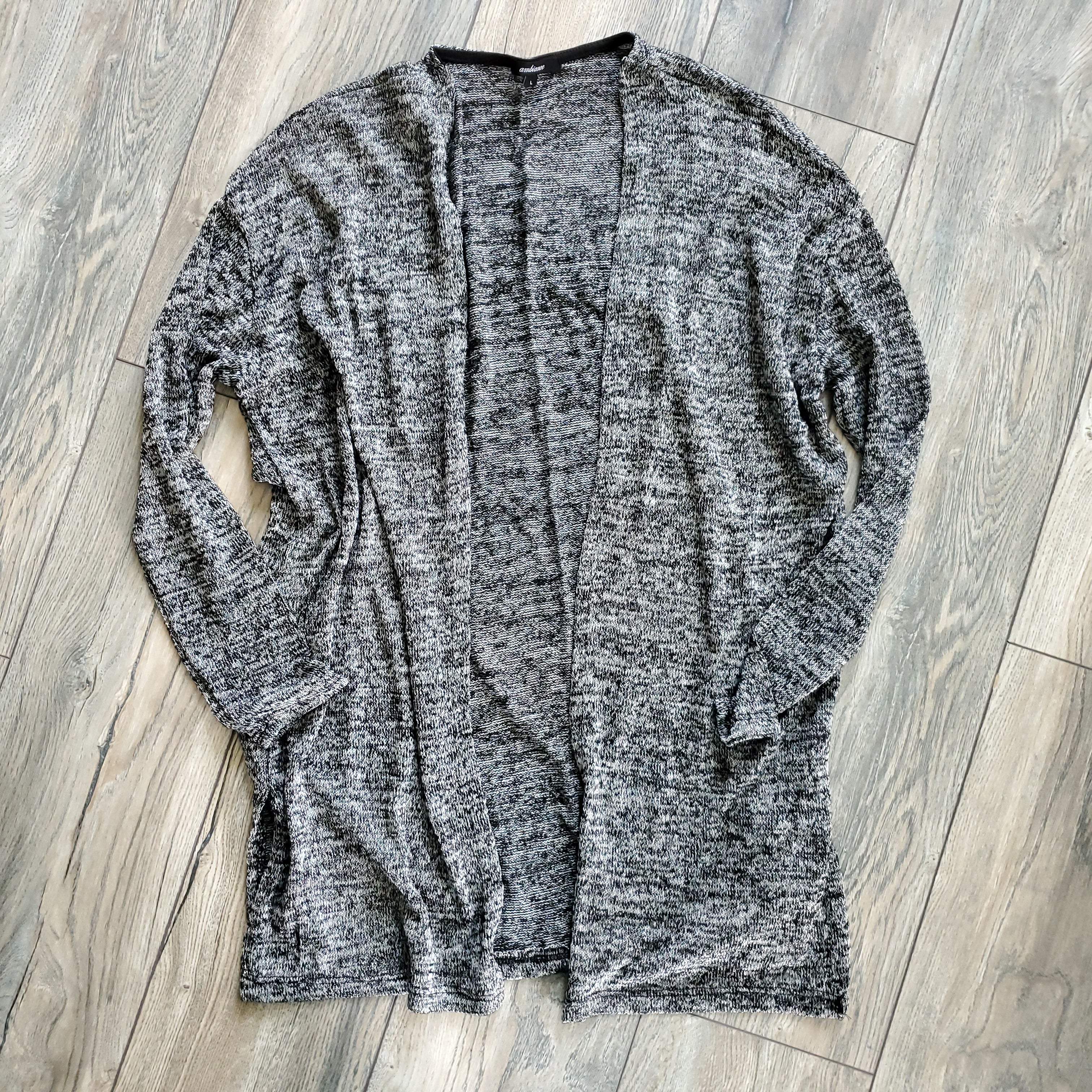 Charcoal Knit Cardigan