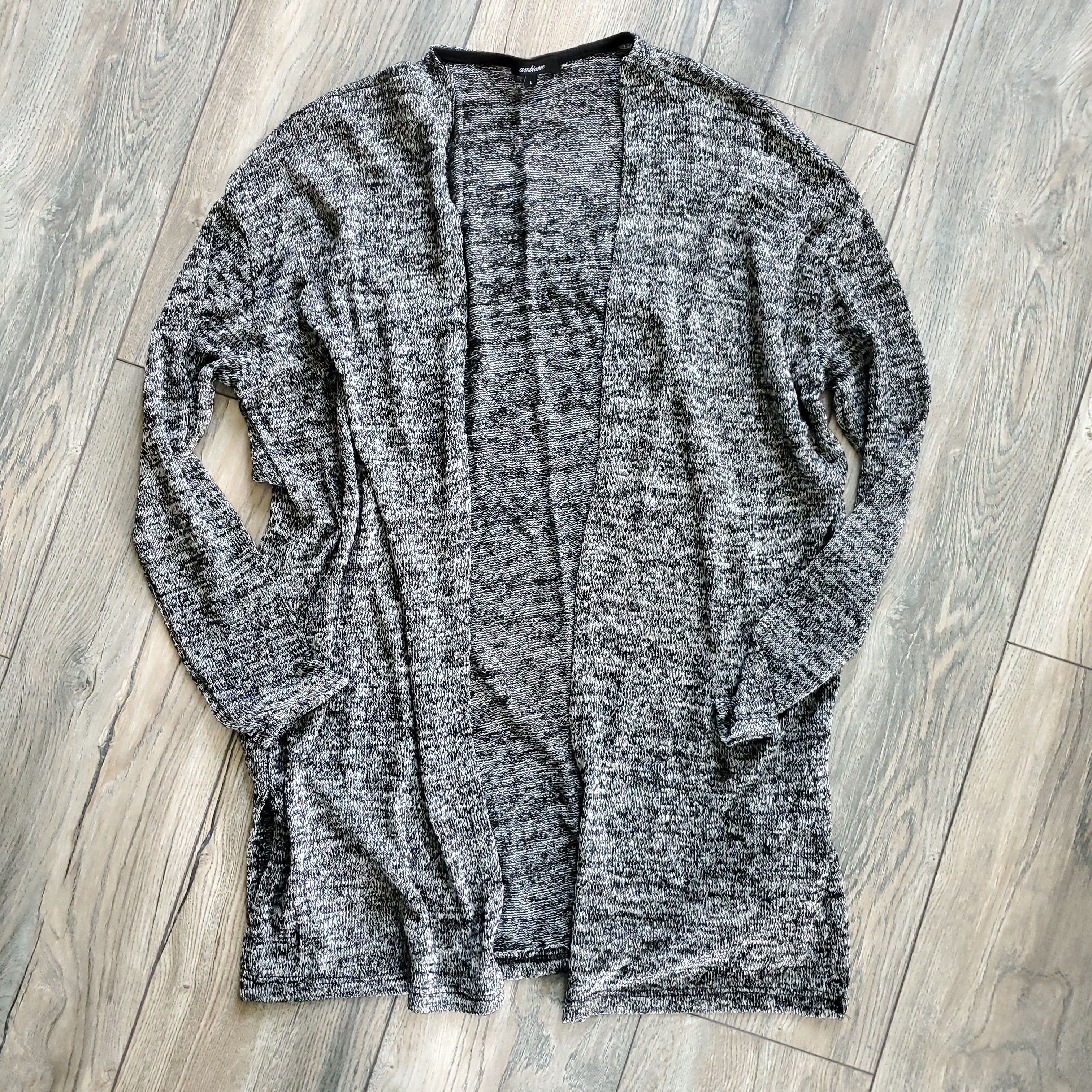 Charcoal Knit Cardigan