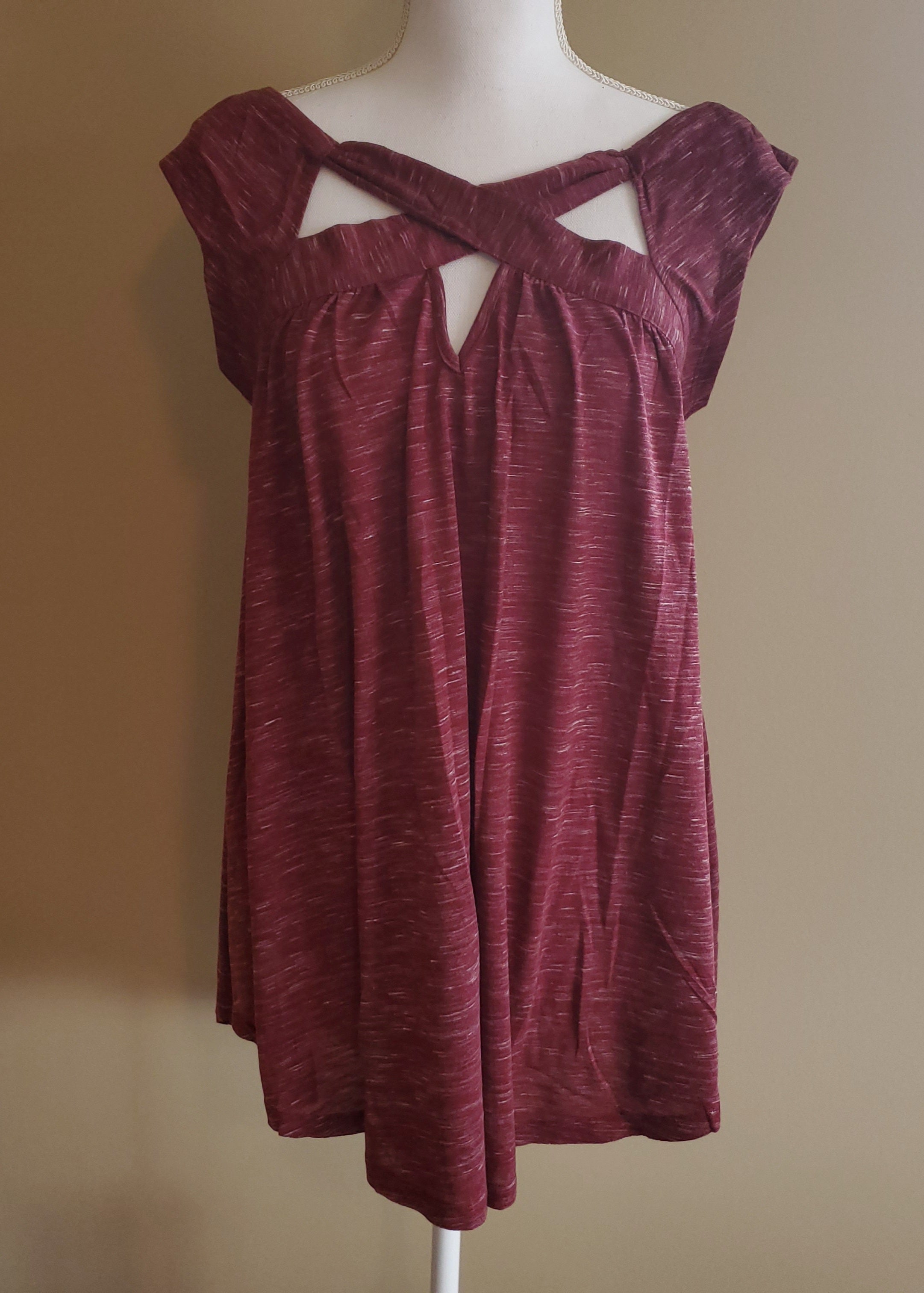 Cut Out Neckline Tank