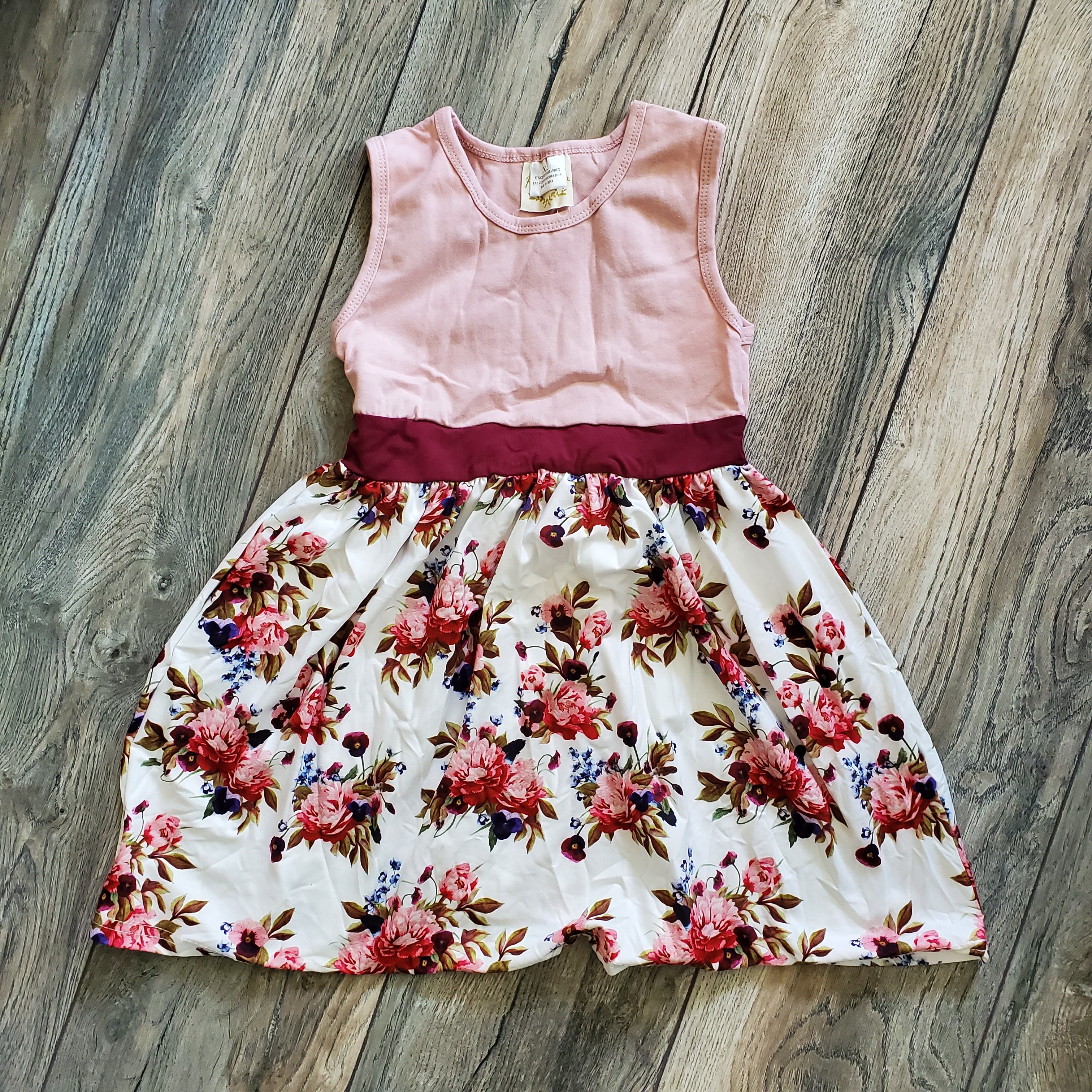Pink Floral Dress