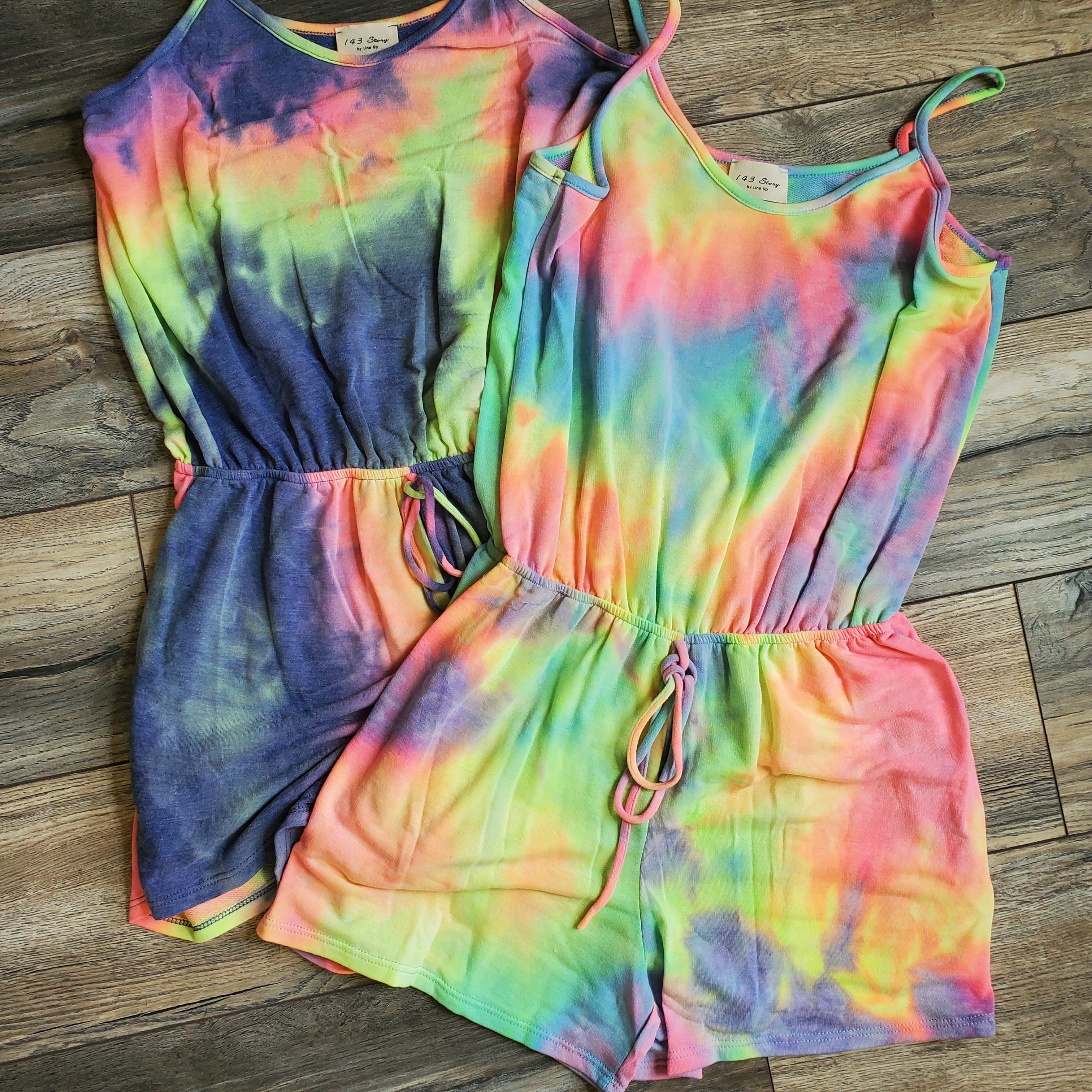 Tie Dye Knit Romper