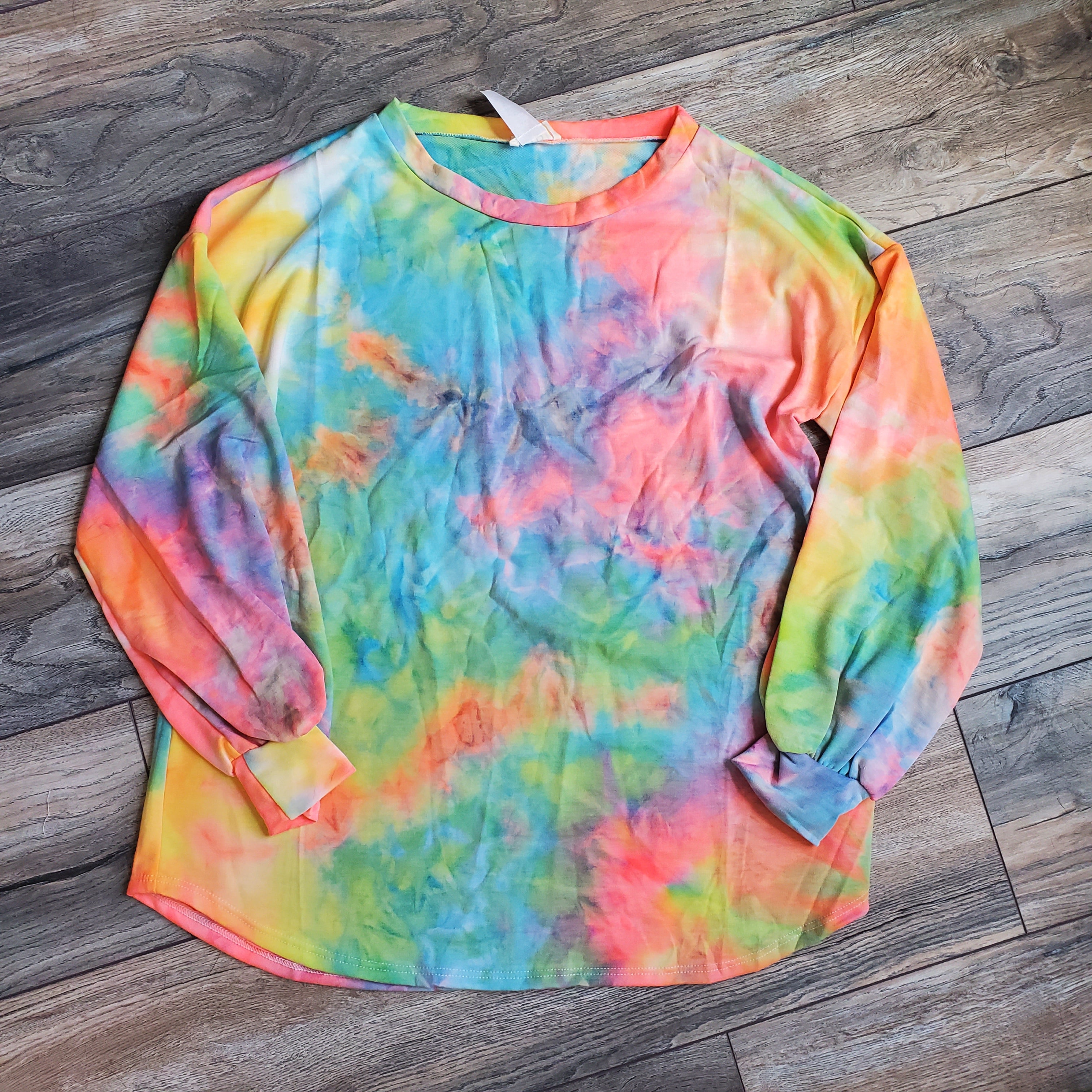 Long Sleeve Tie Dye Pullover