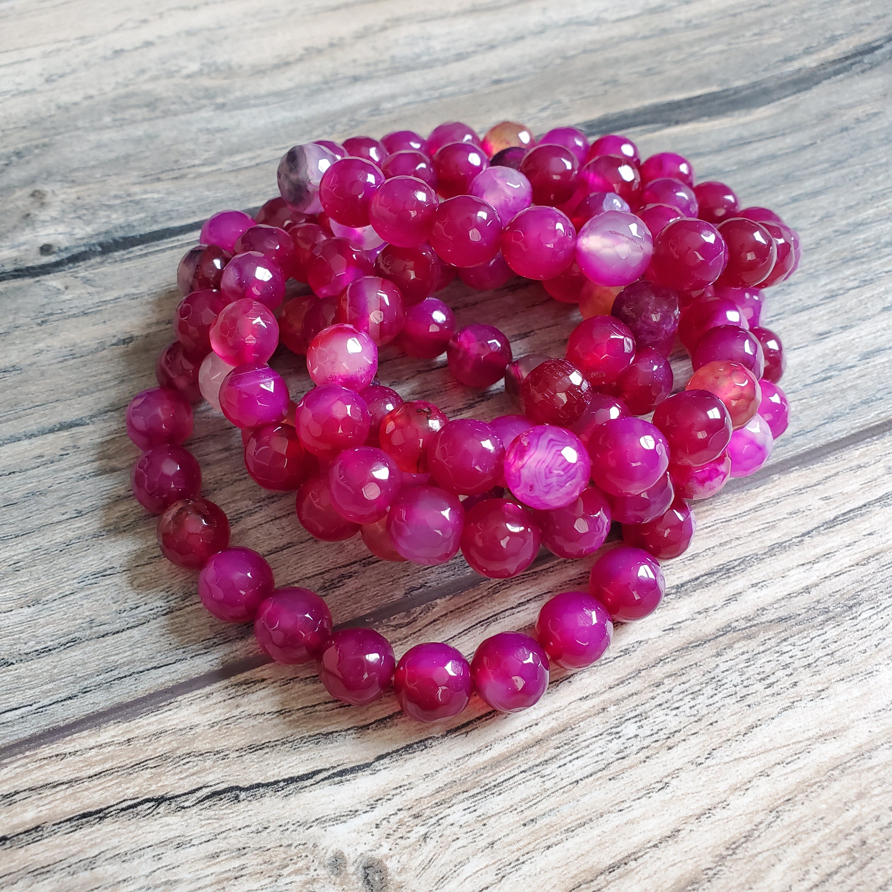 Magenta Marble Bracelet