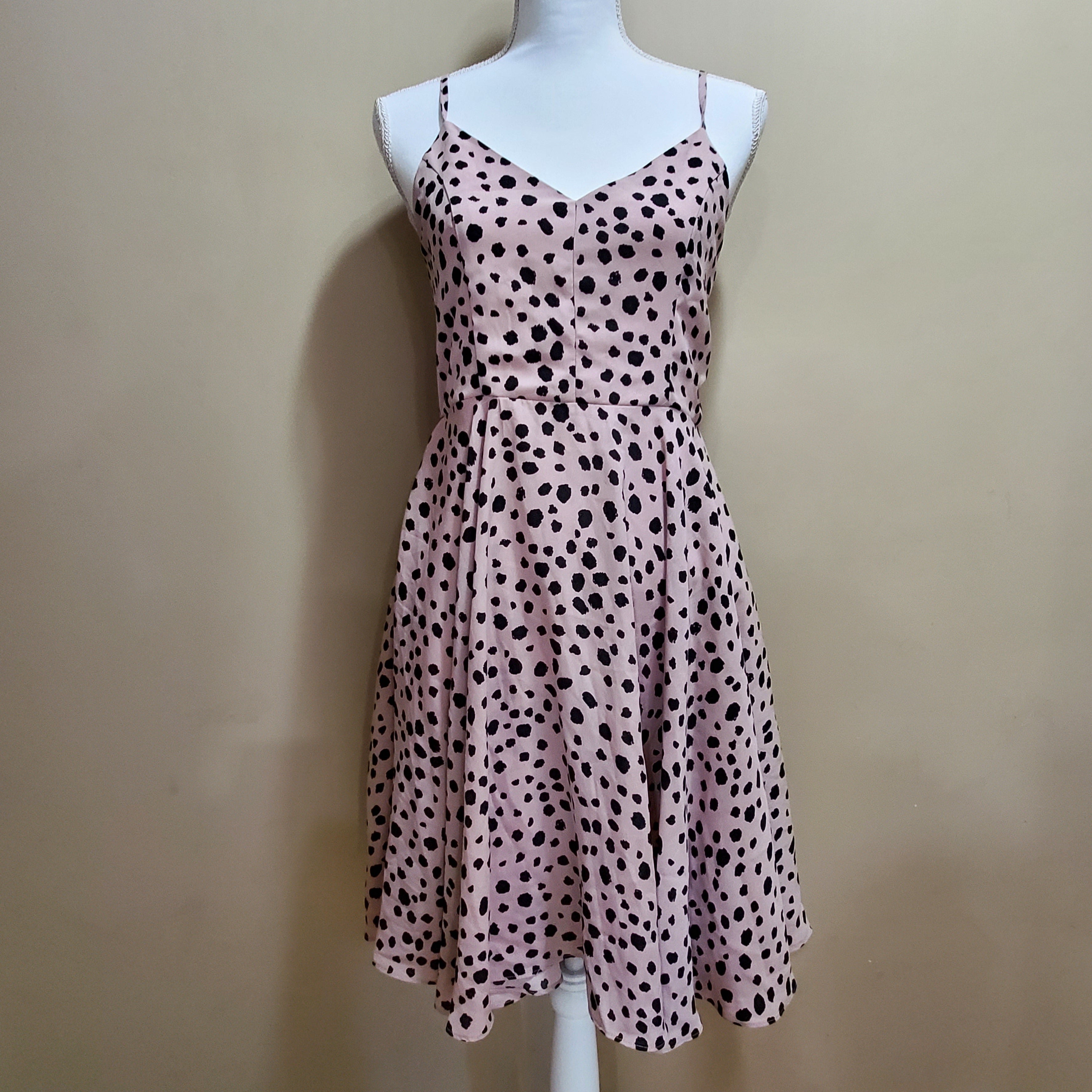 Dalmatian Print Pink Dress