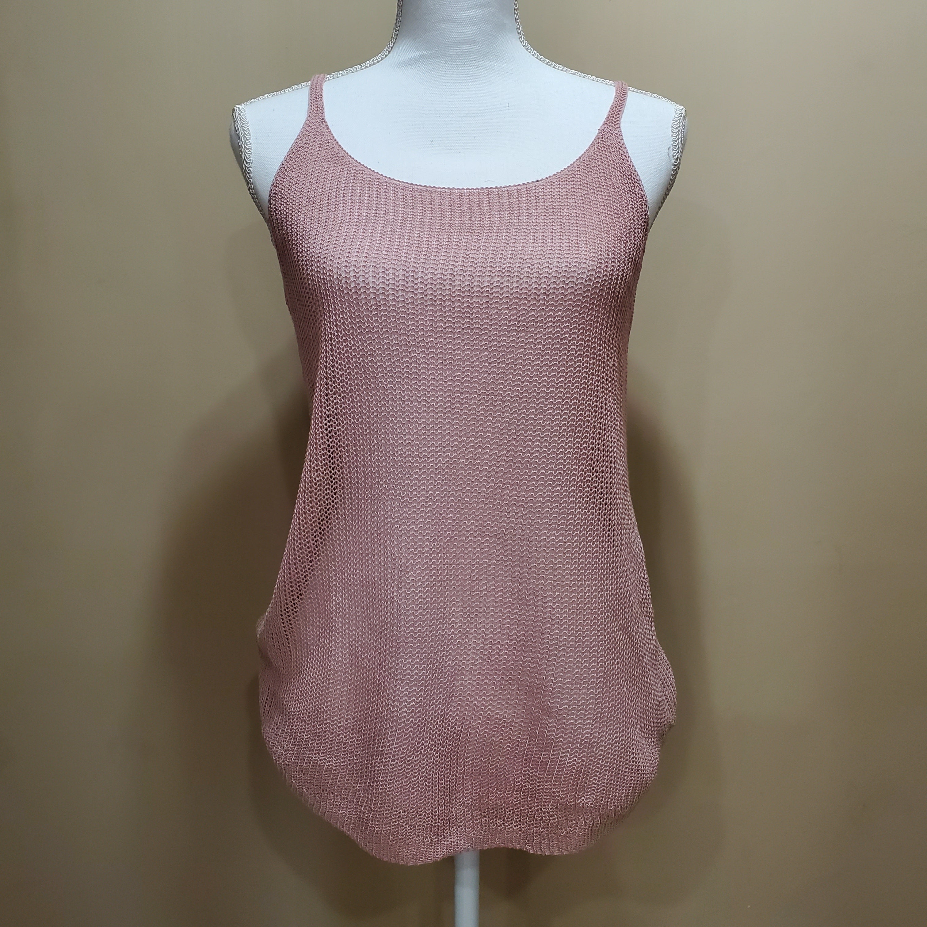 Pink Knit Tank (small)