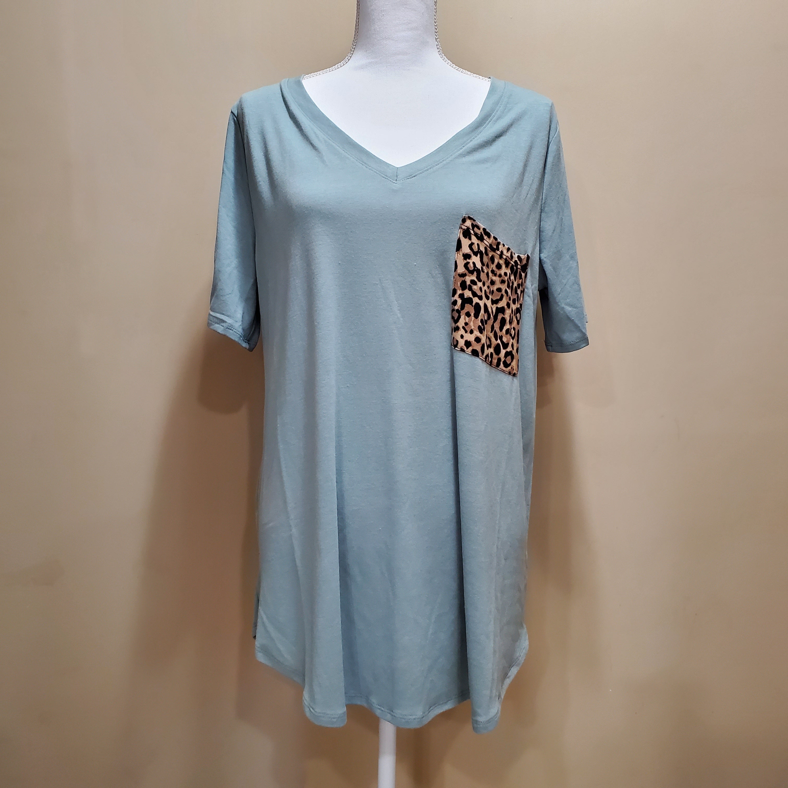 + Leopard Pocket Tee