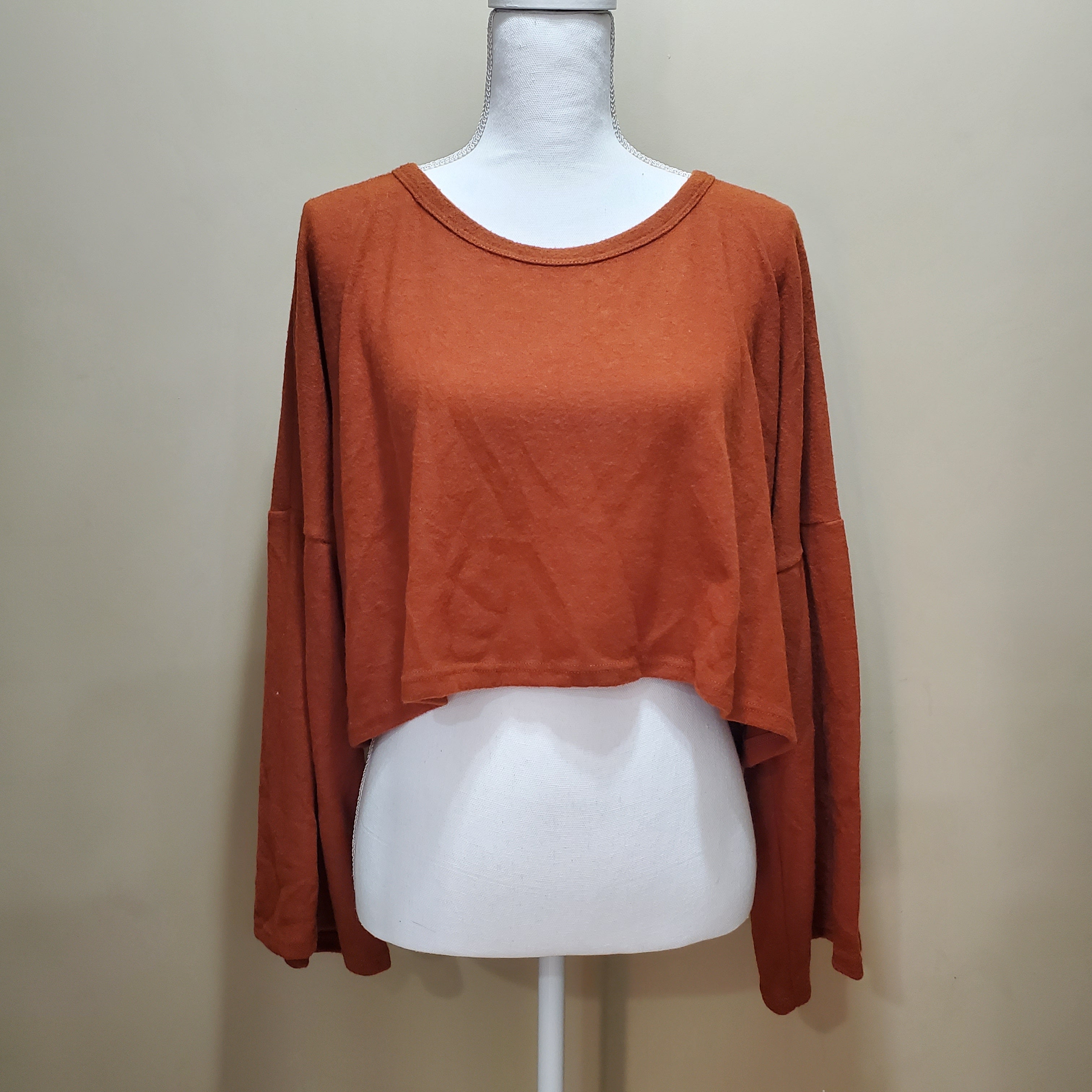 Bell Sleeve Crop Top