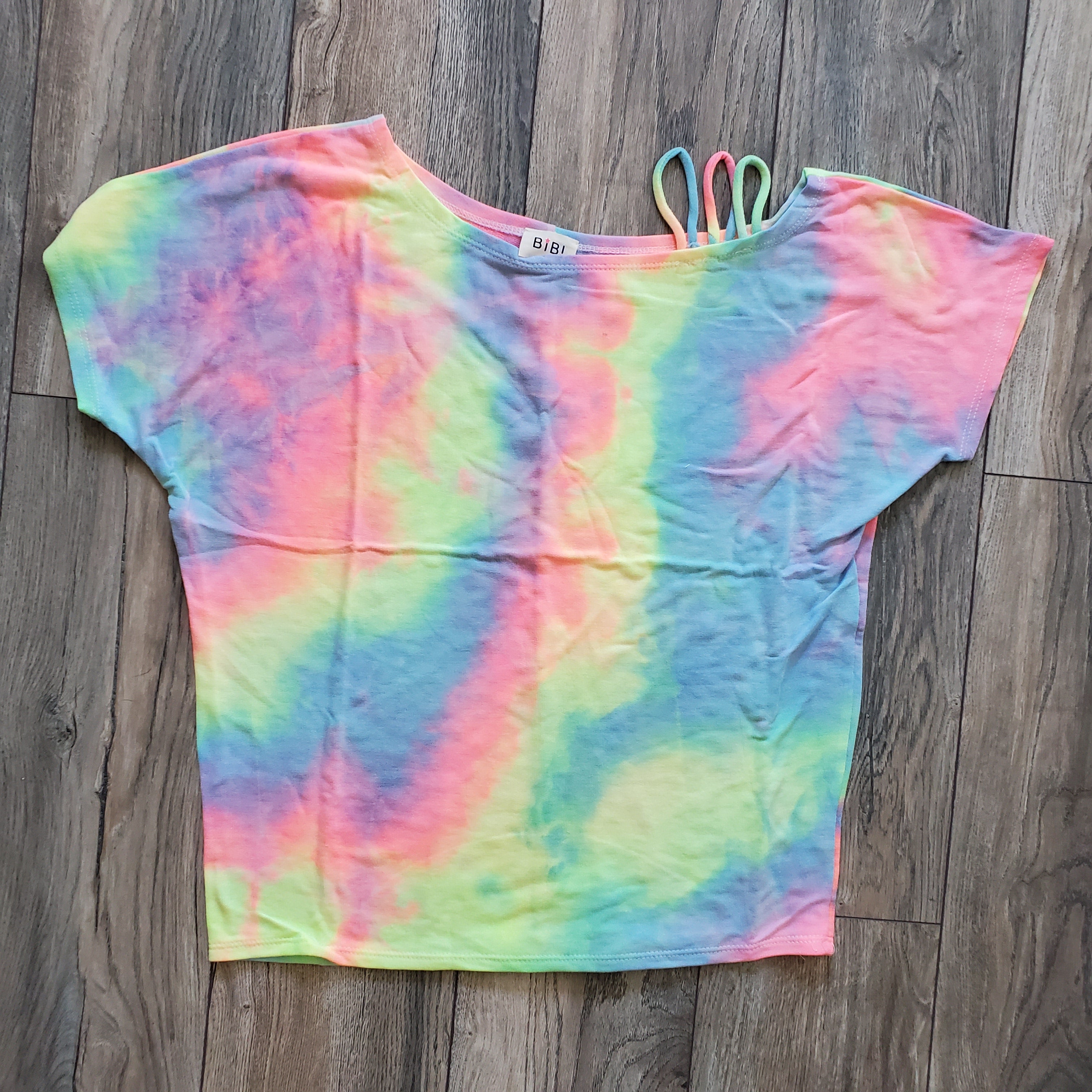 Cold Shoulder Tie Dye Tee