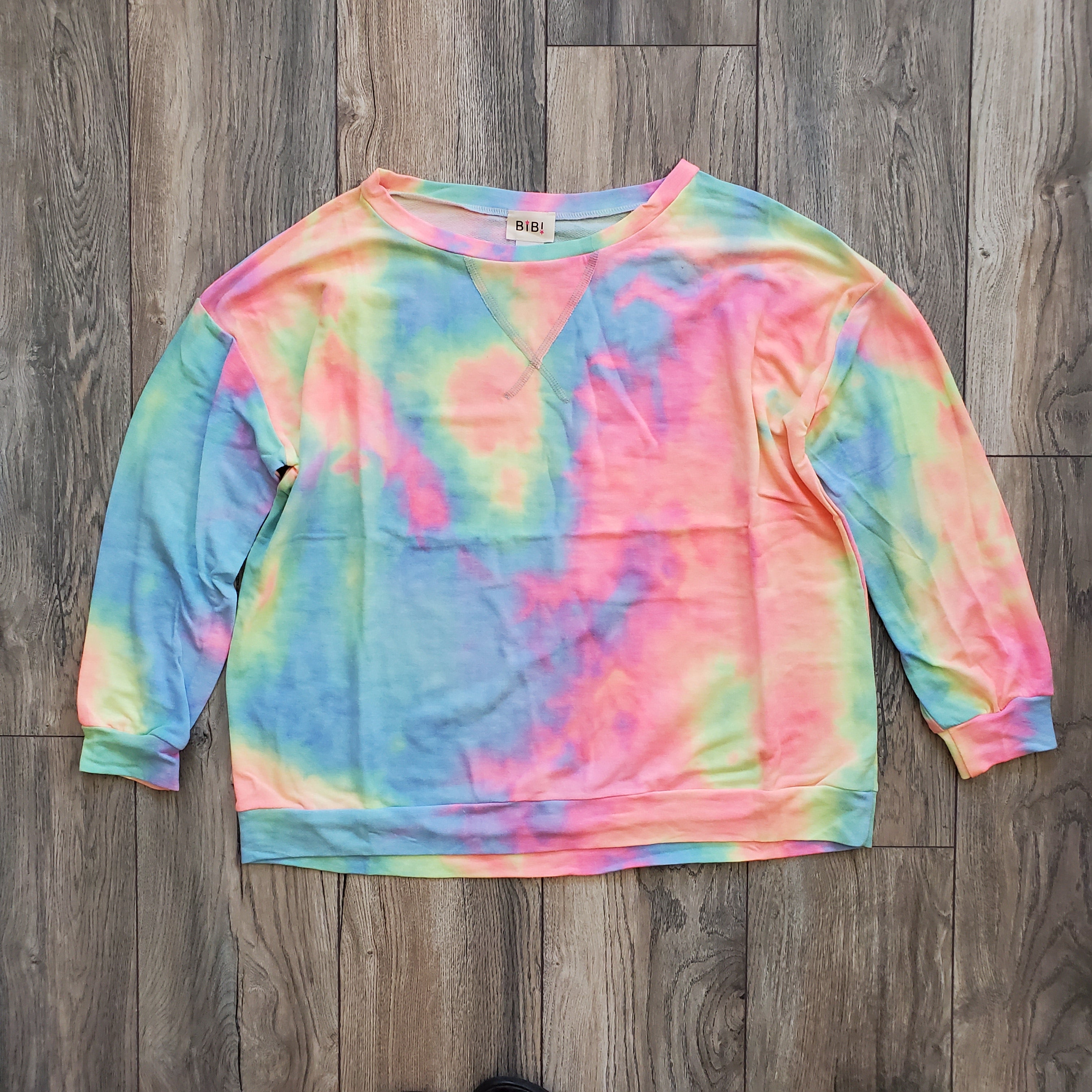 + Tie Dye Long Sleeve Pullover