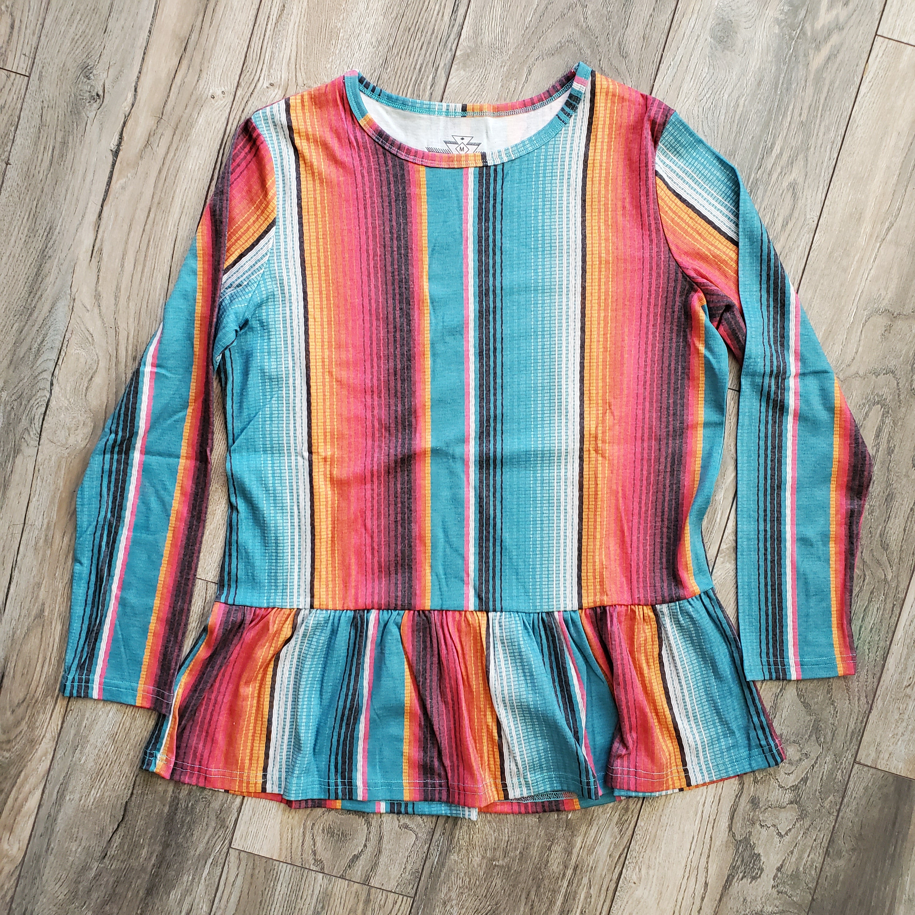 Des Moines Ruffle Top ** Serape