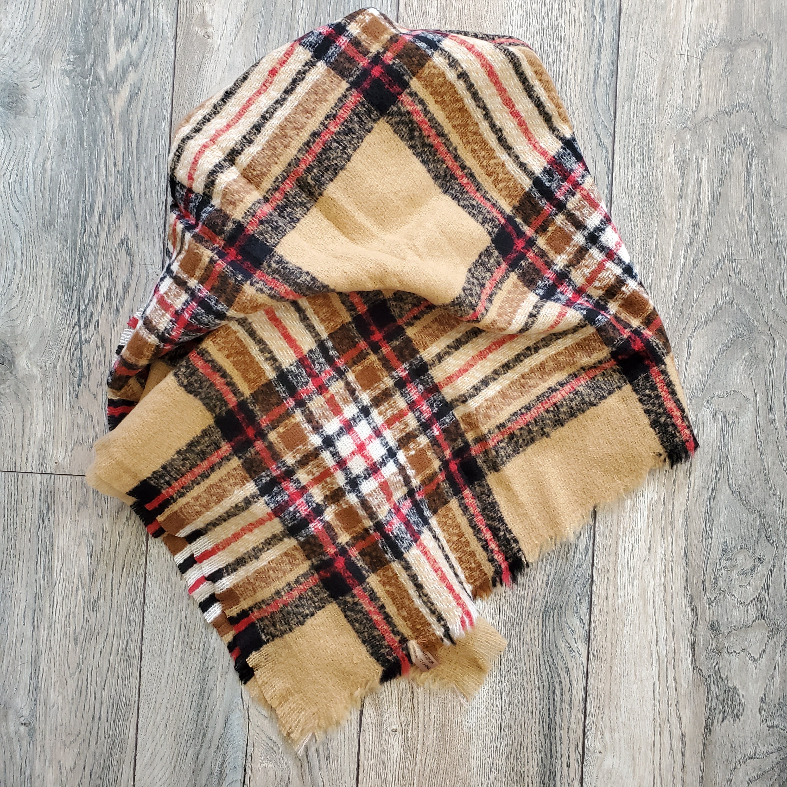 Plaid Blanket Scarf