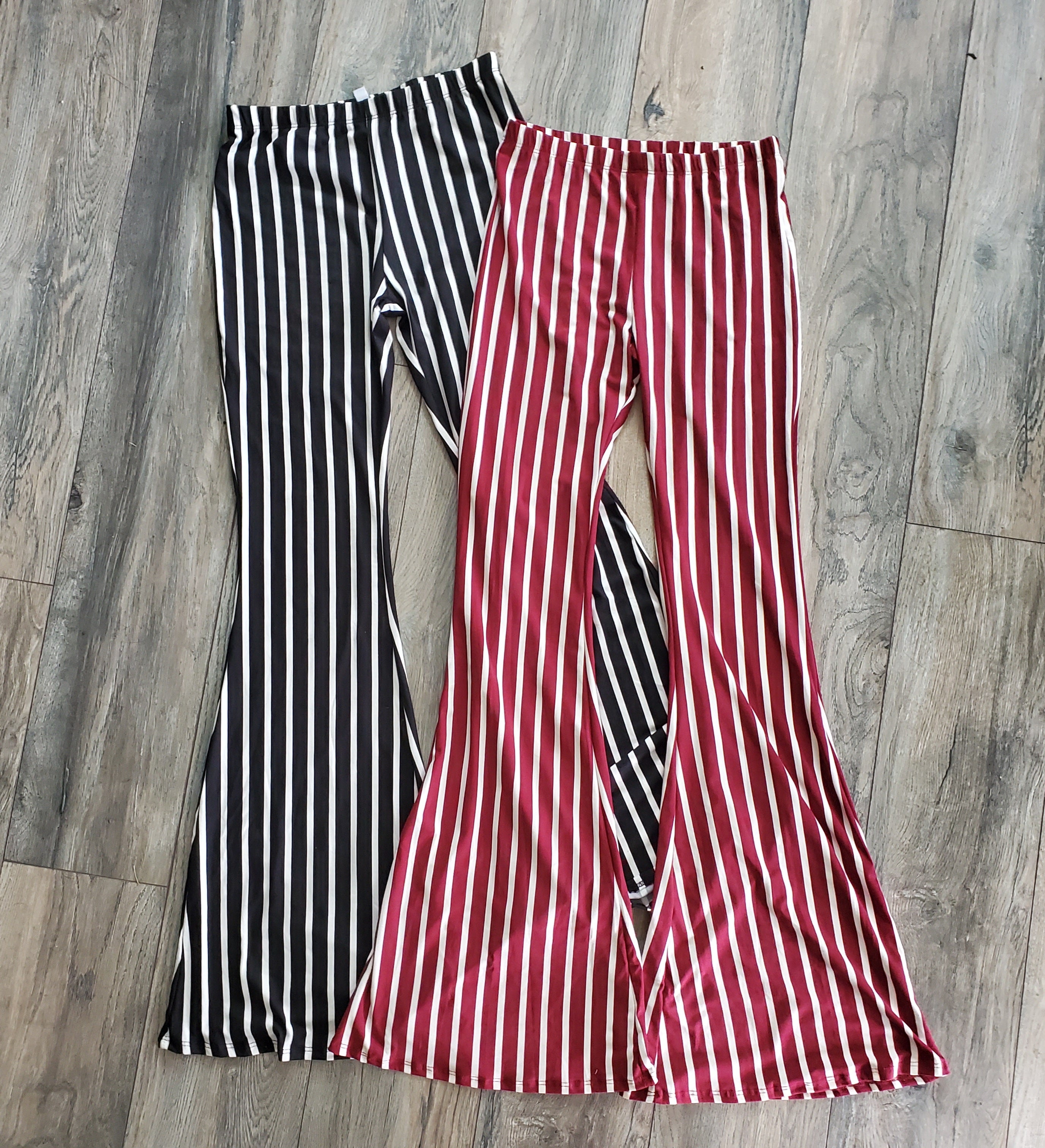 Striped Bell Pants