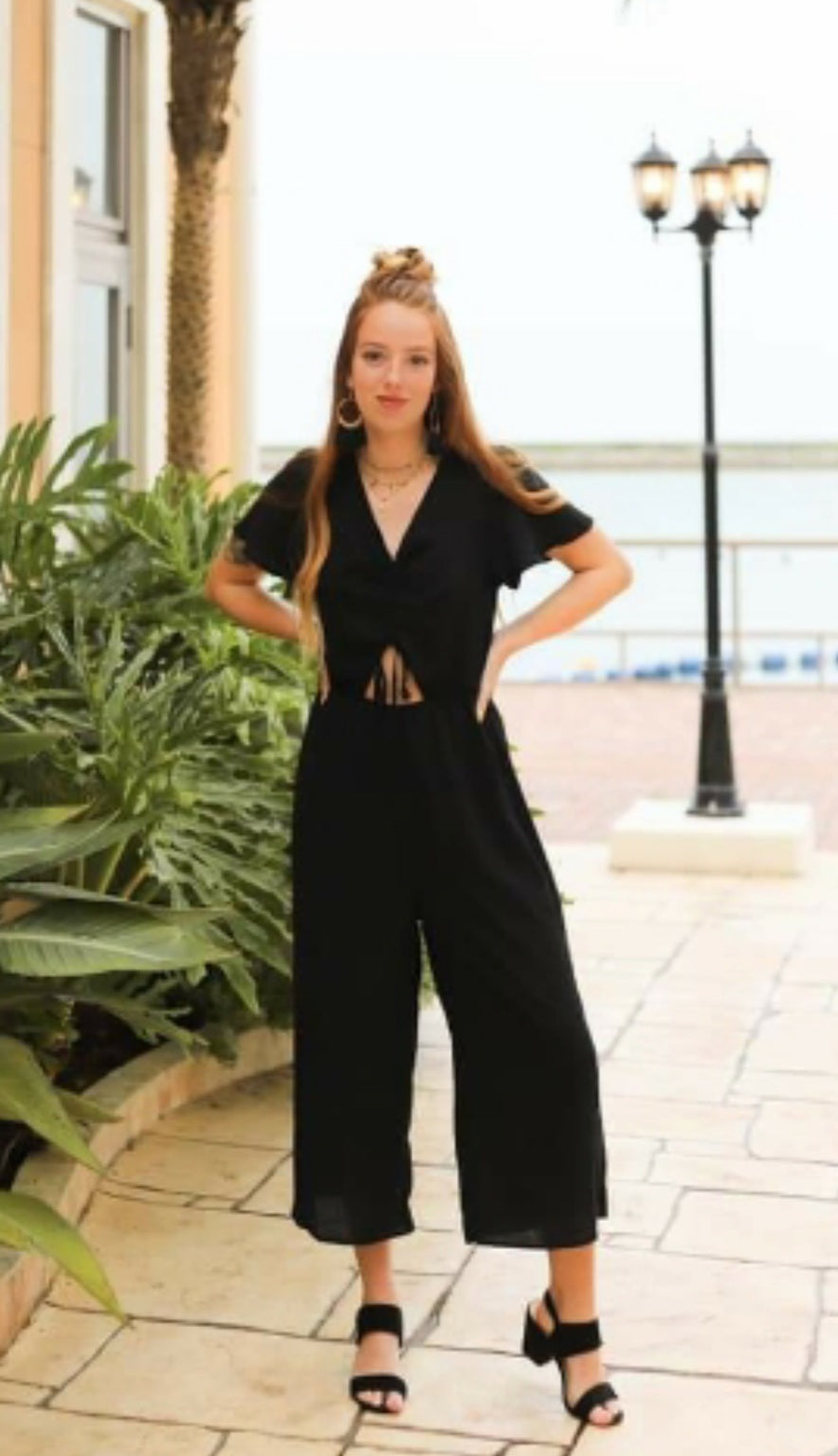 Front Cut Out Jumpsuit (Large)