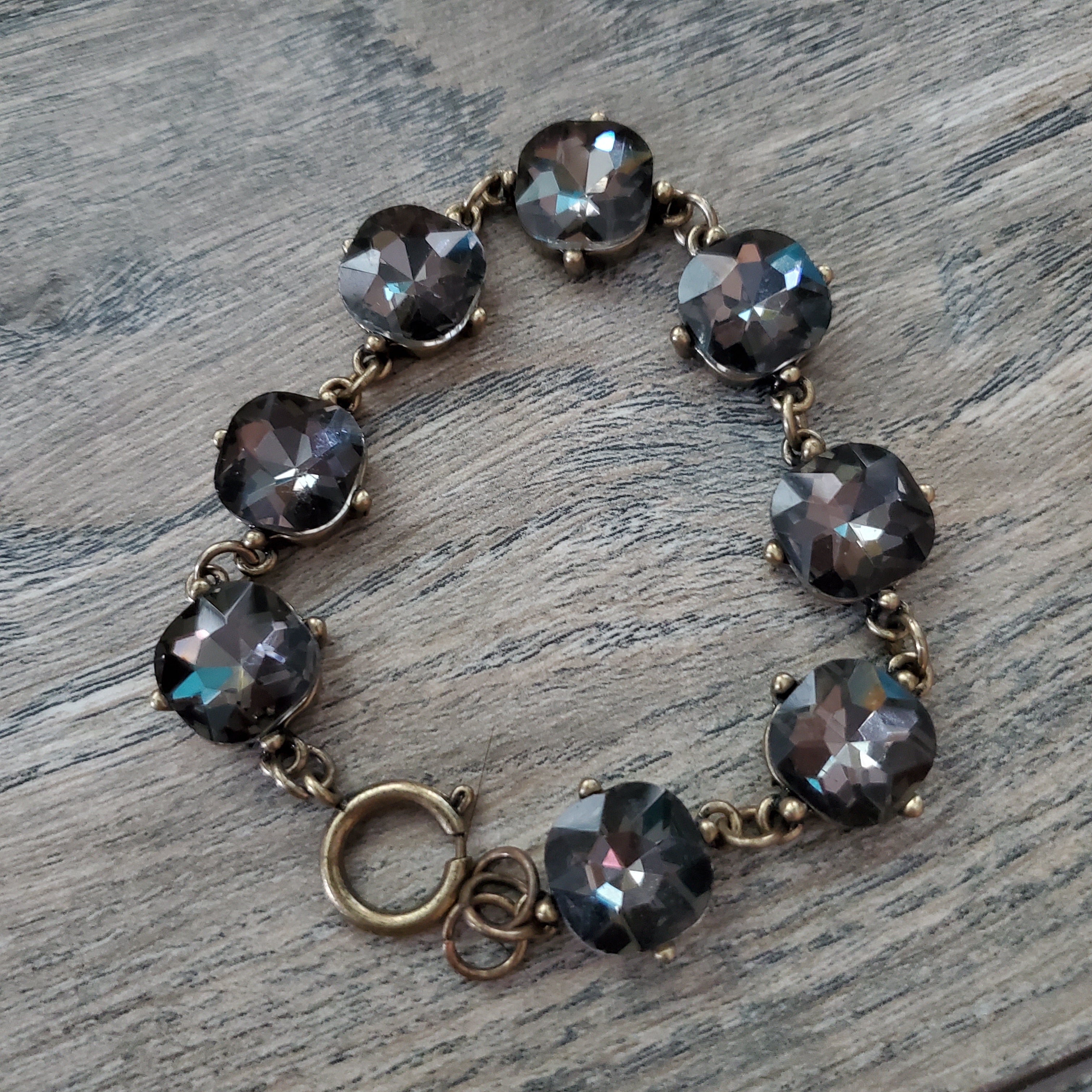 Black Cubic Zirconia Stone Bracelet