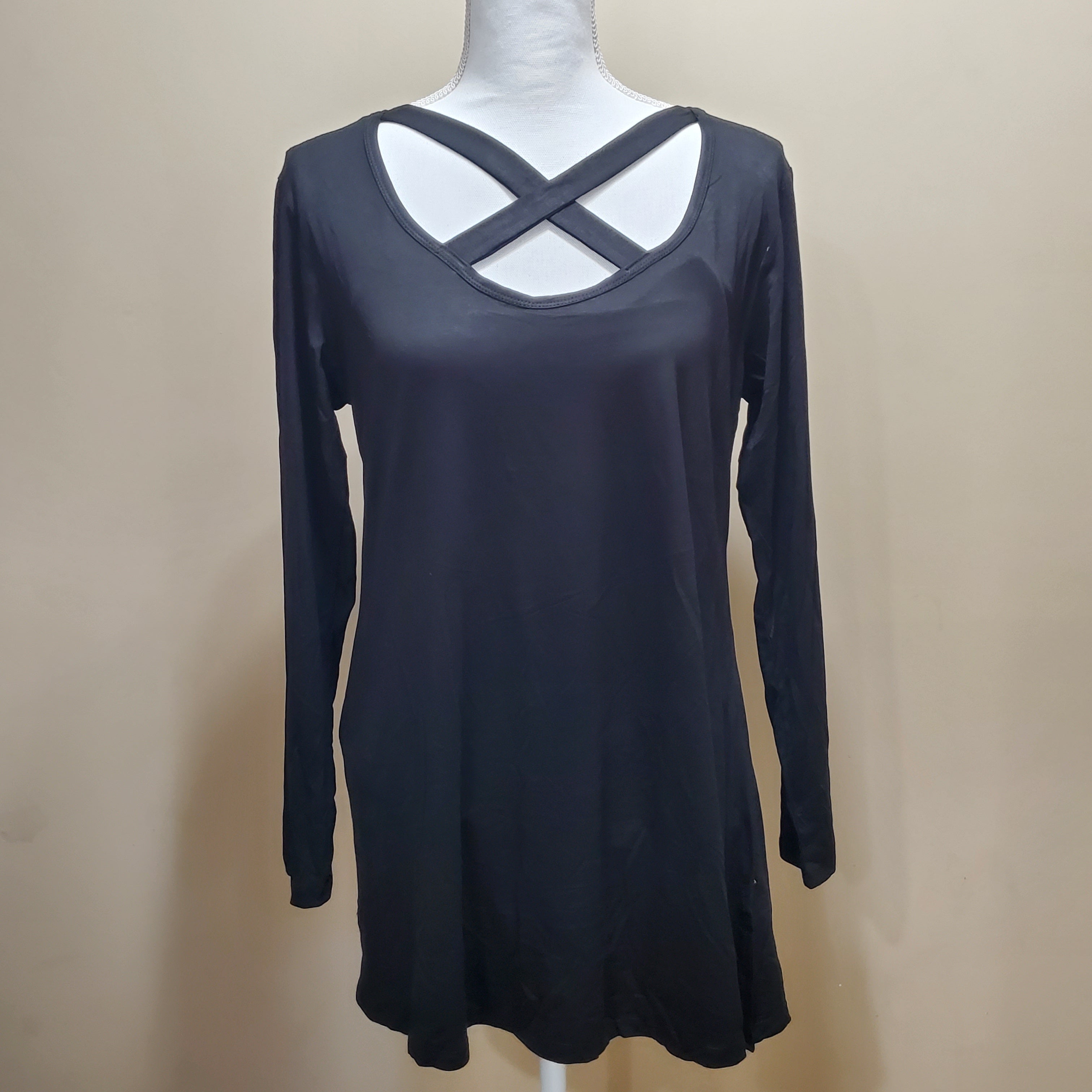 Criss Cross Long Sleeve Top