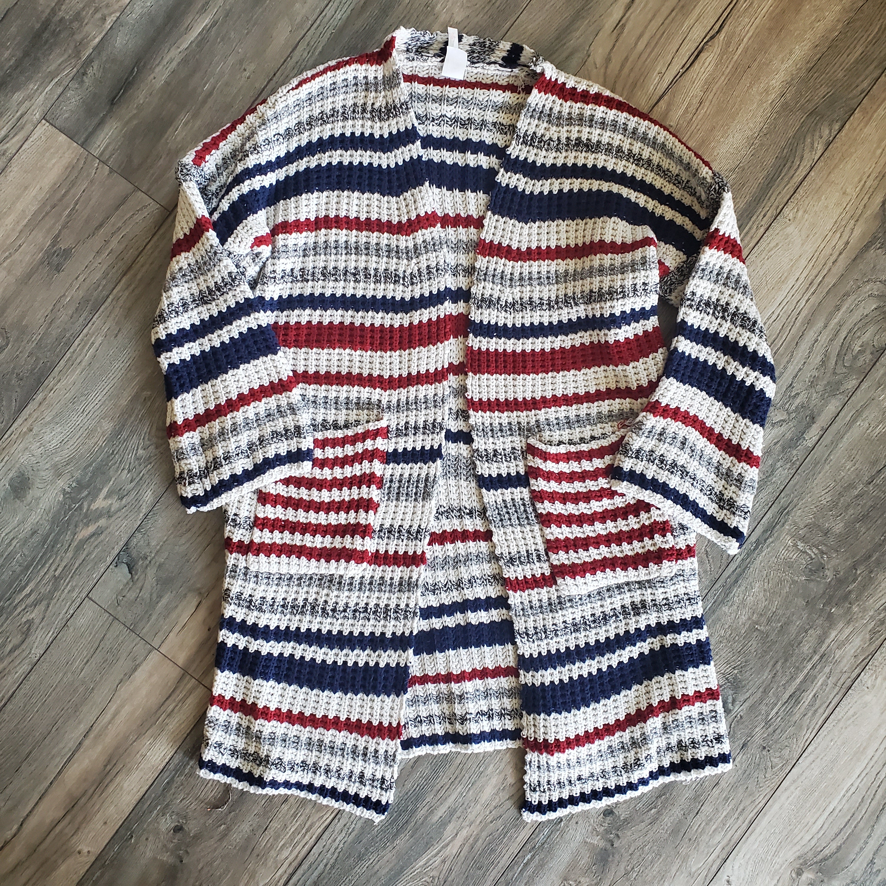 Striped Knit Cardigan