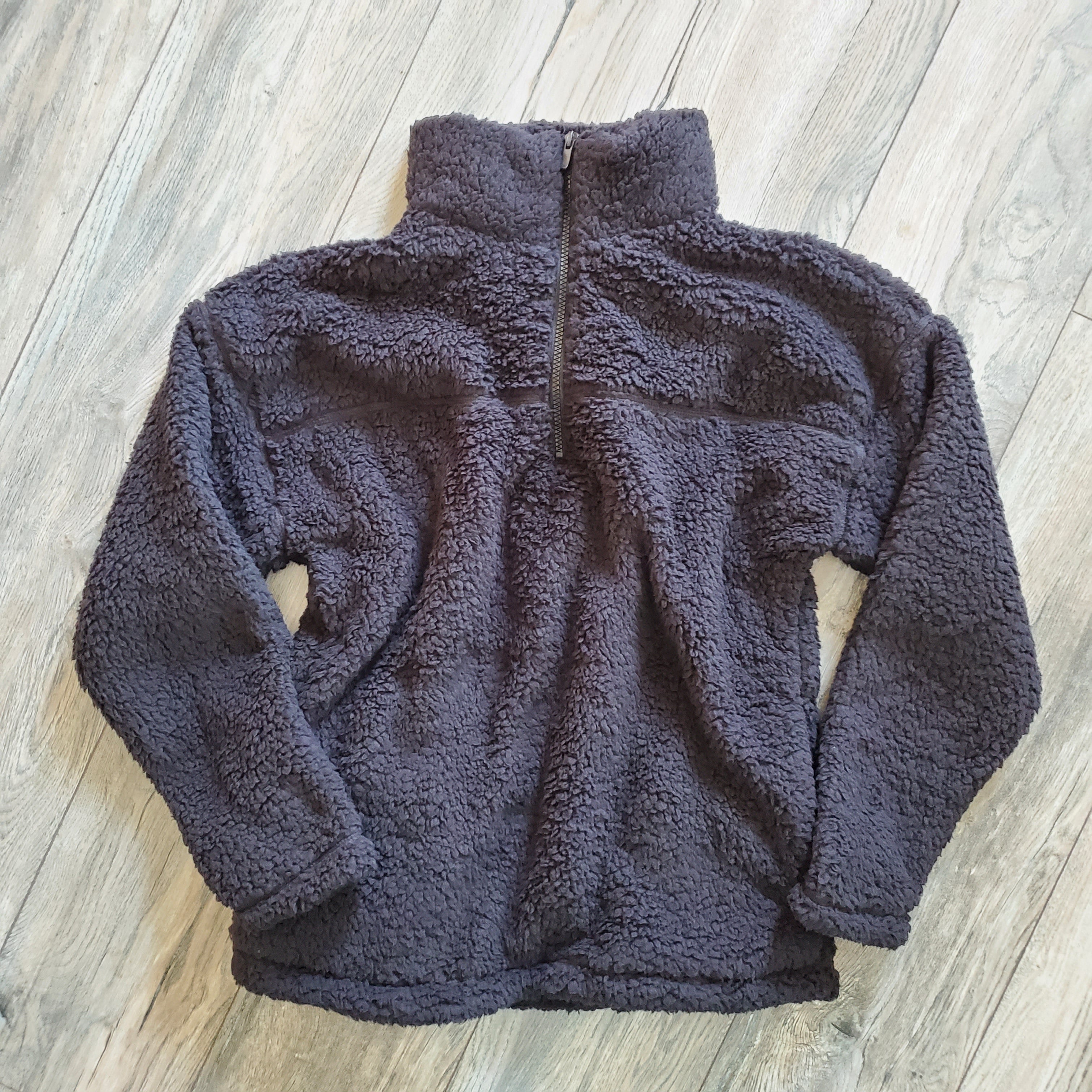 + Sherpa Half Zip Pullover