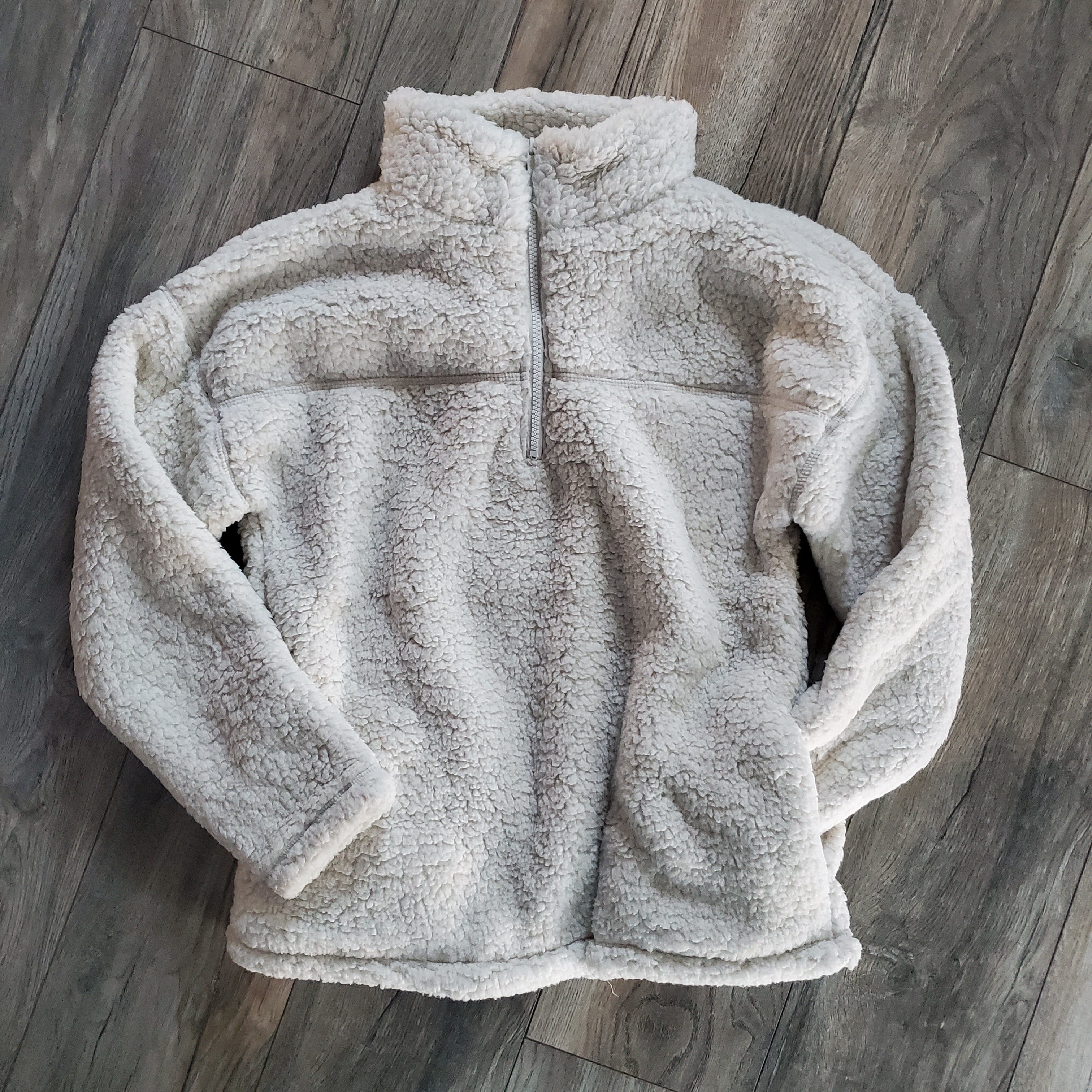 + Sherpa Half Zip Pullover