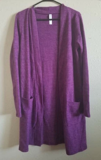 Purple Cardigan