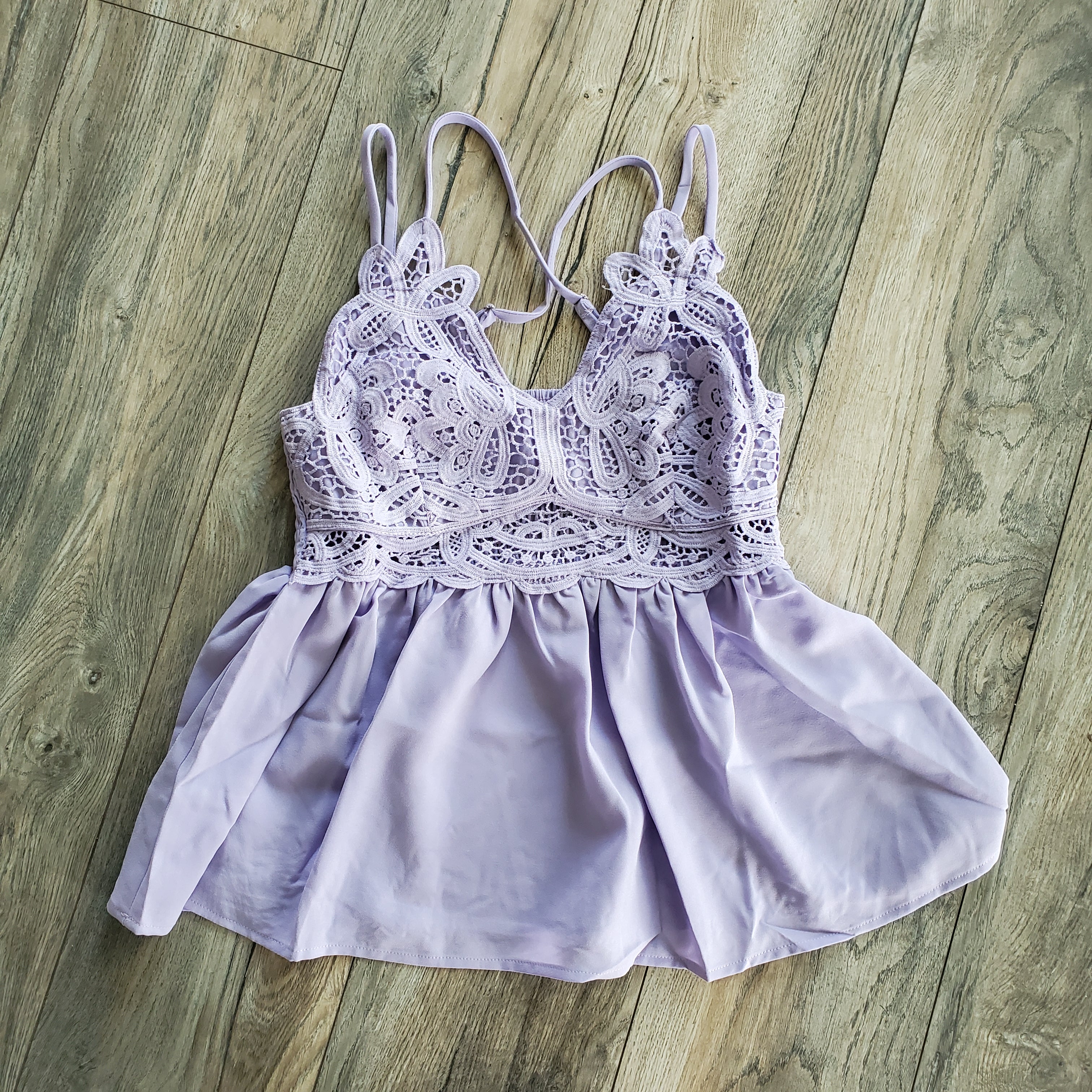 Lace Trim Bralette Top