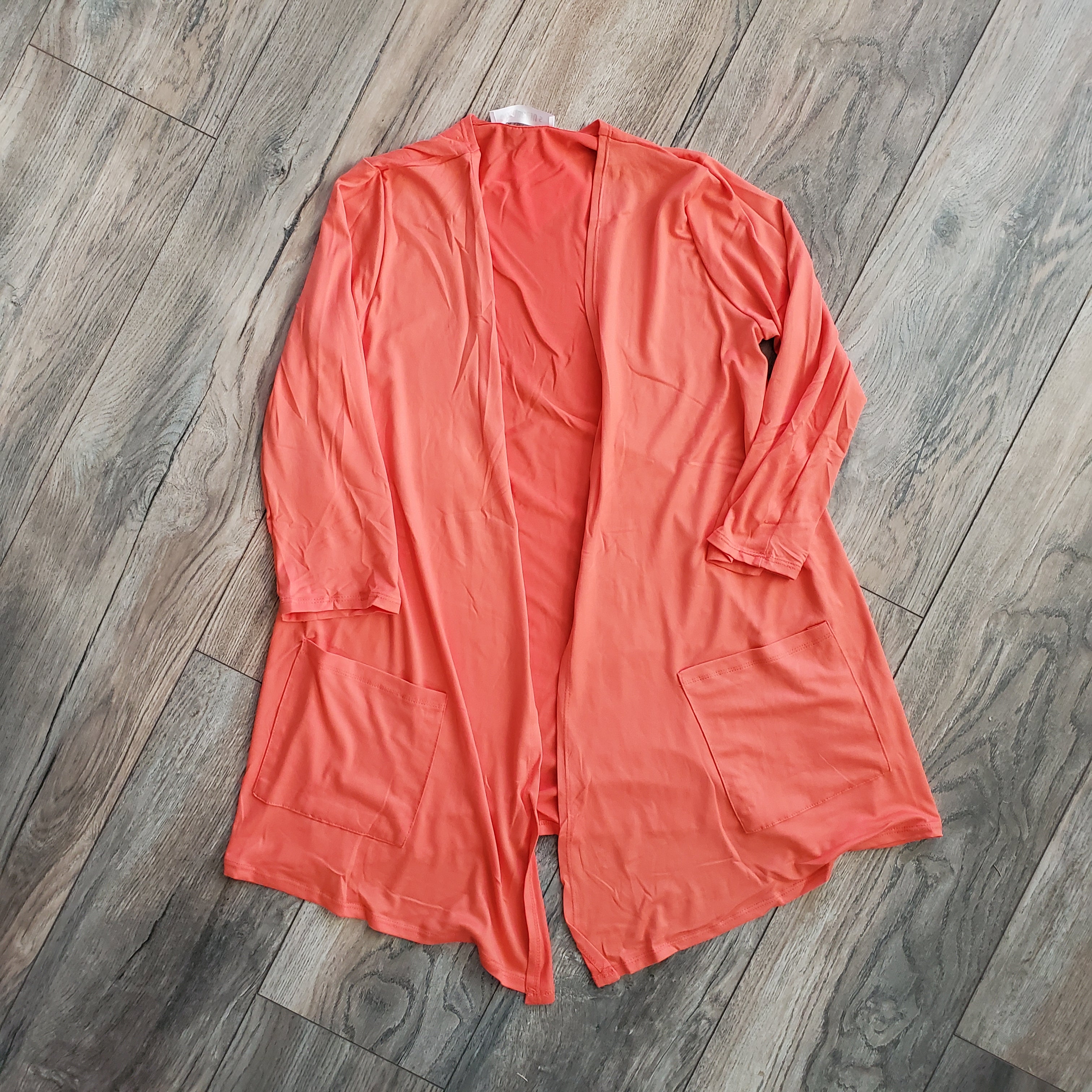 3/4 Sleeve Draped Cardigan