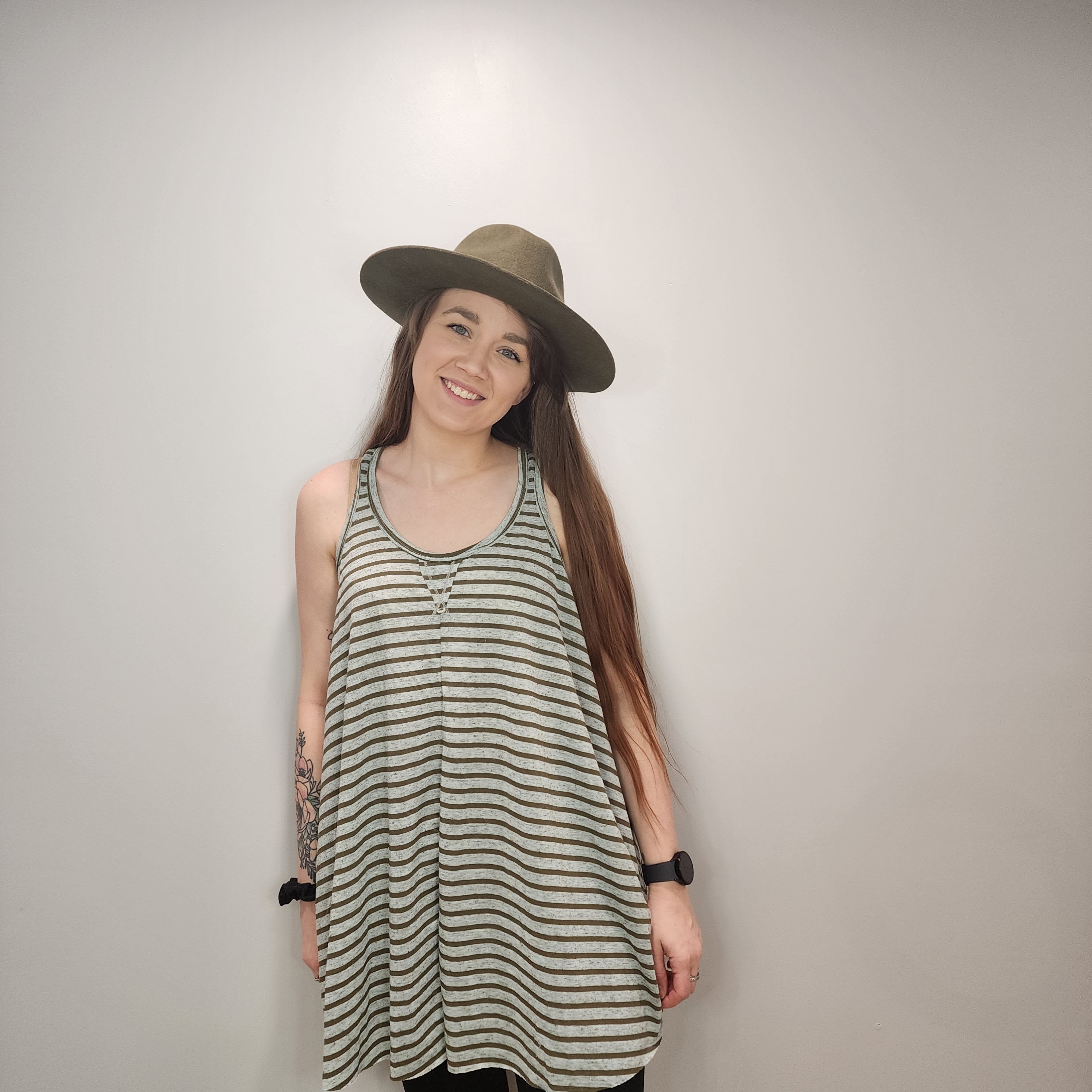 Striped Flowy Tank