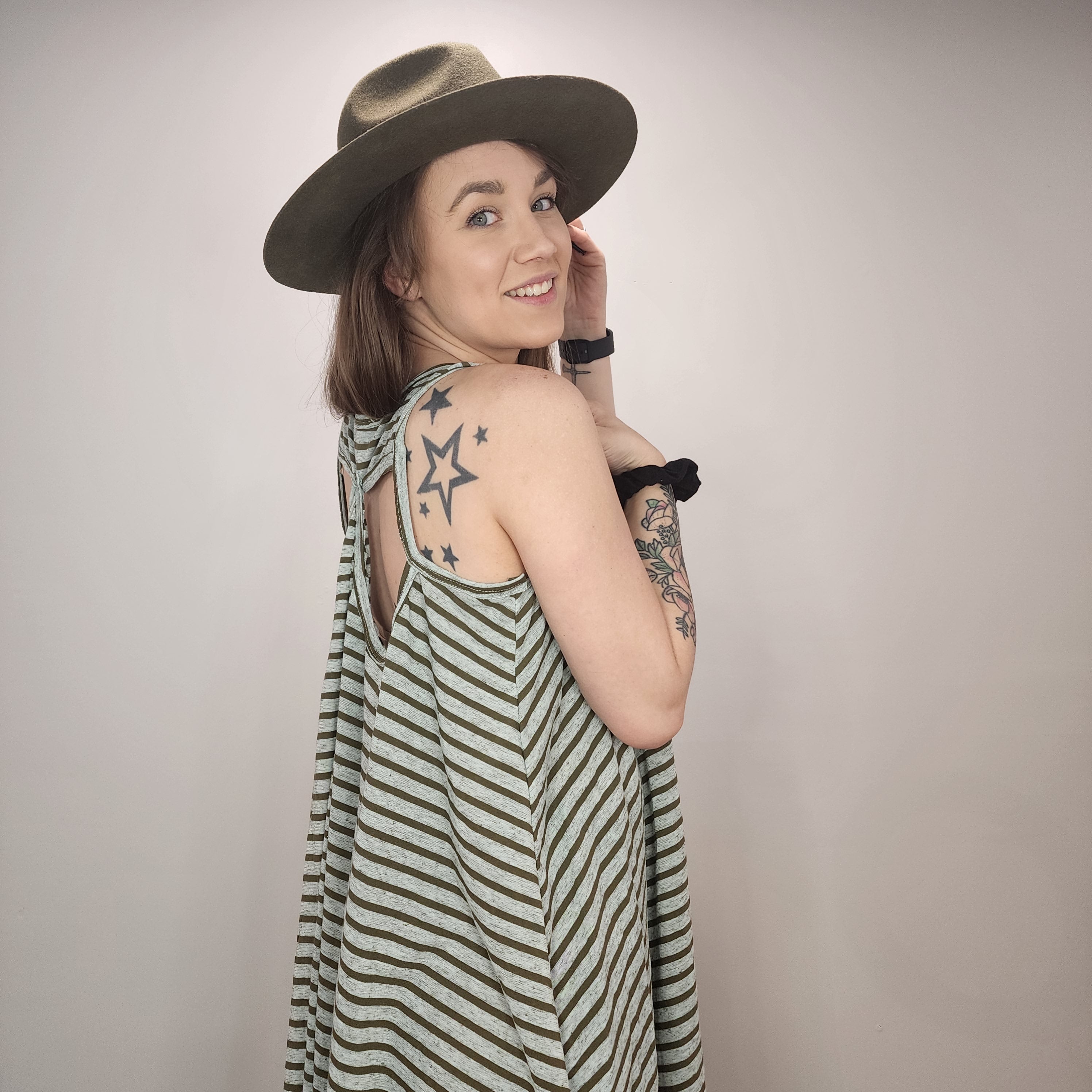 Striped Flowy Tank
