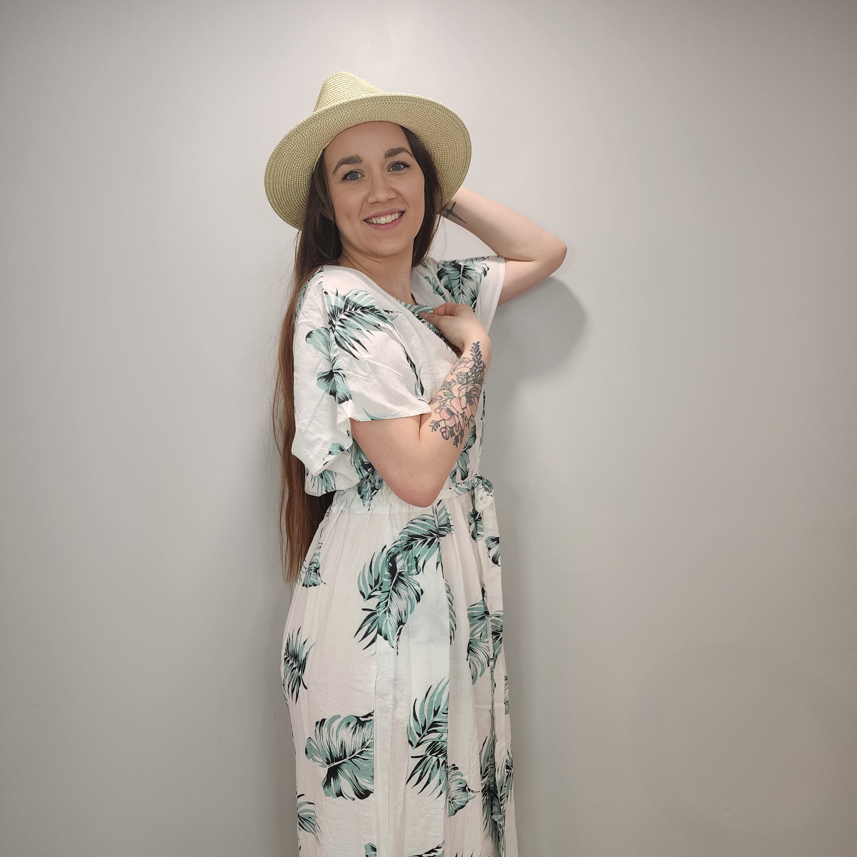 Tropical Poncho Dress