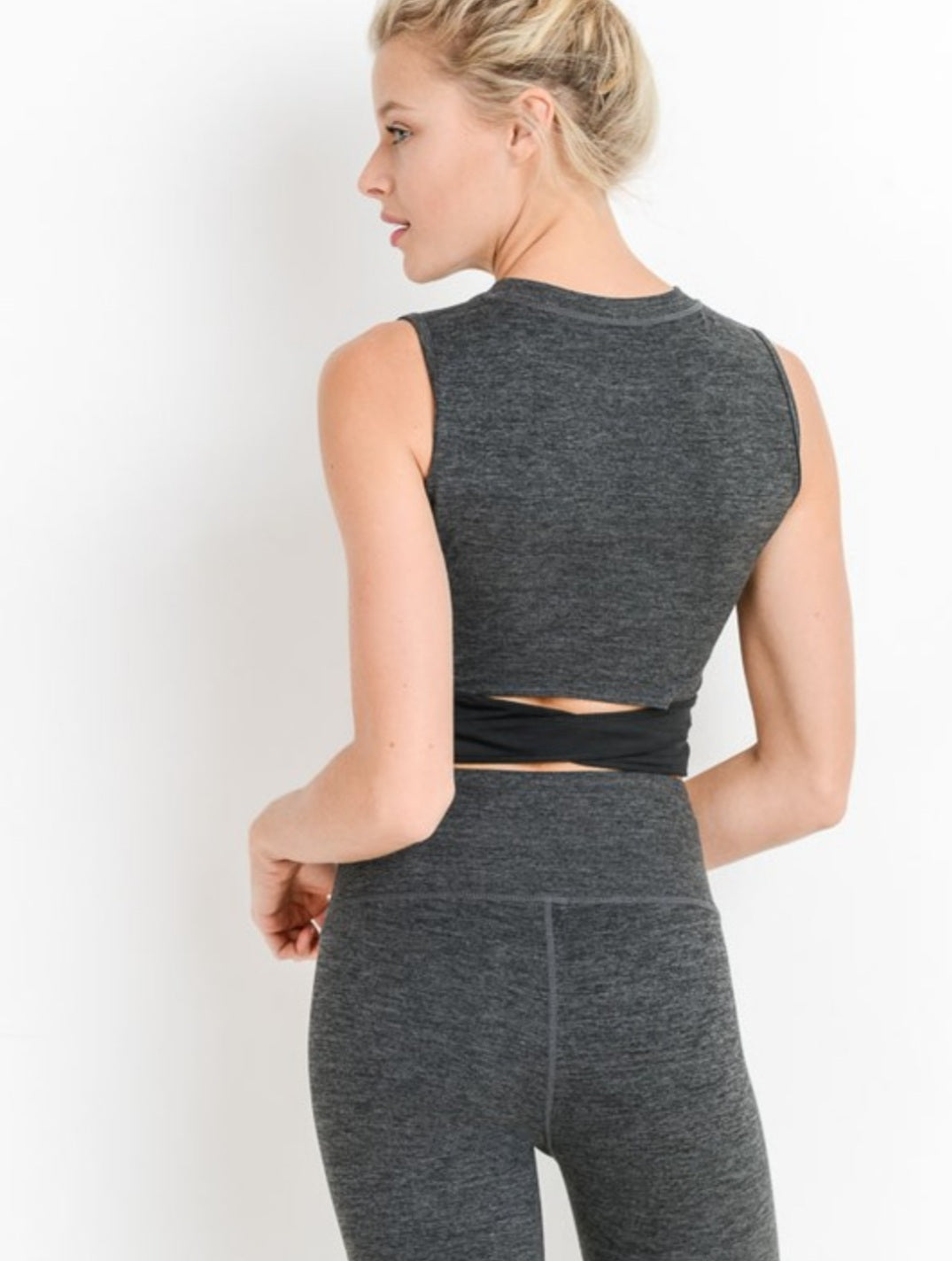 Peekaboo Bandage Sleeveless Crop Top