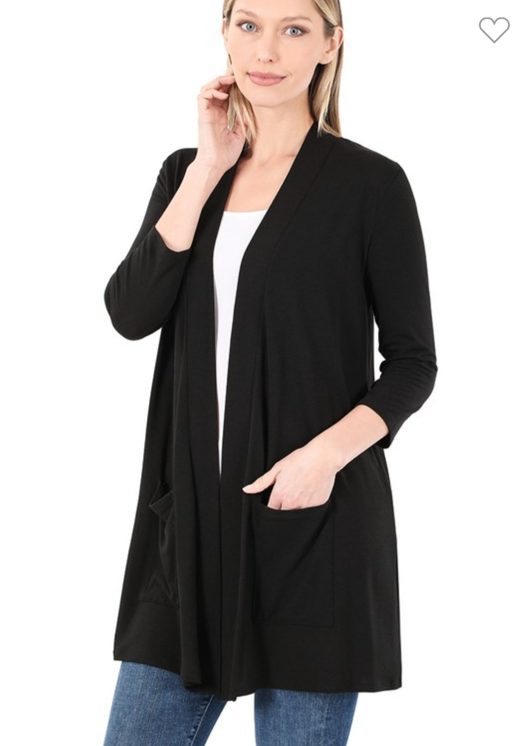 Slouchy Pocket Open Cardigan