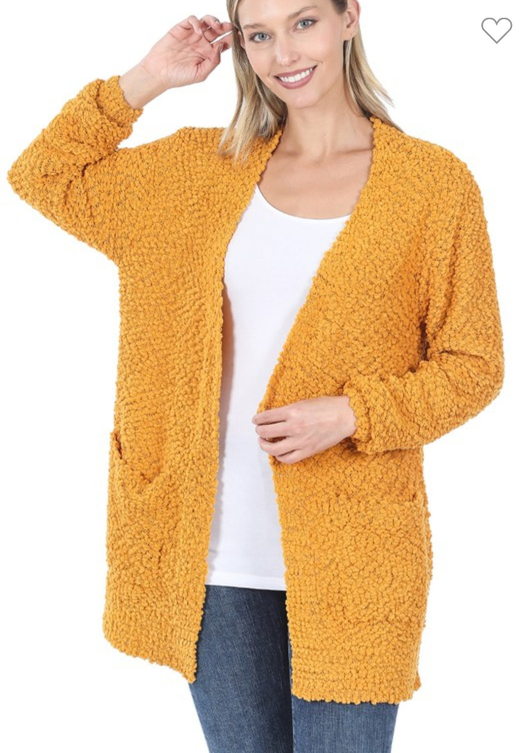 Long Sleeve Popcorn Cardigan