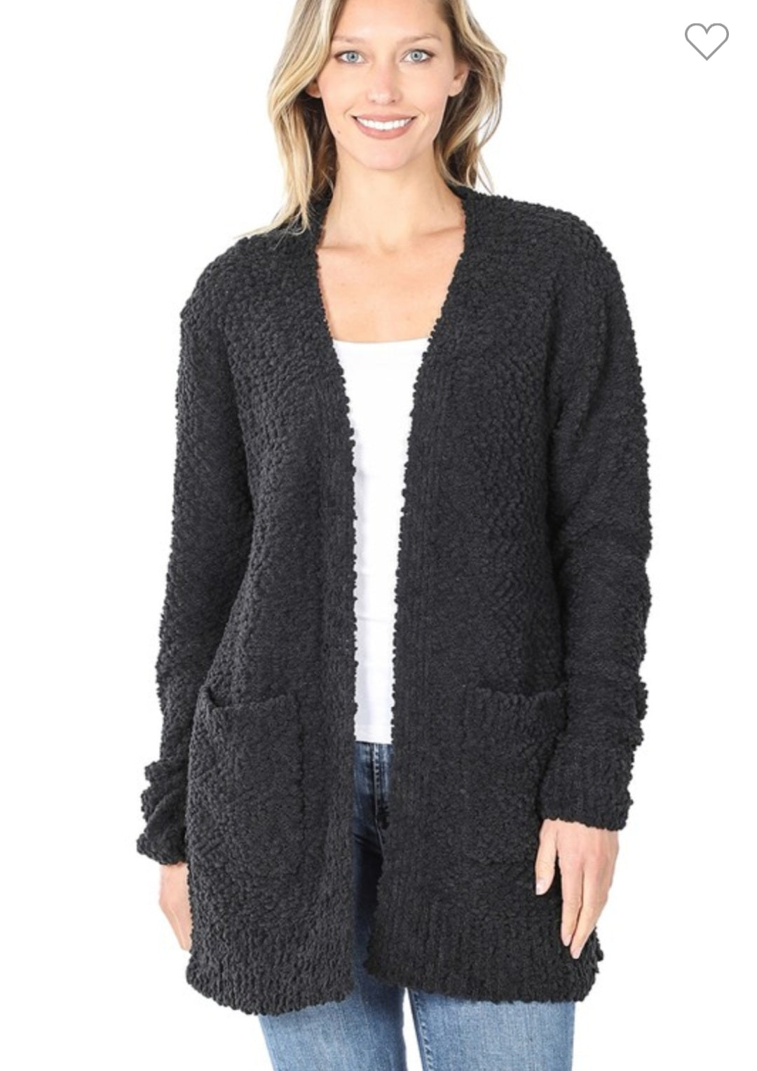 Long Sleeve Popcorn Cardigan