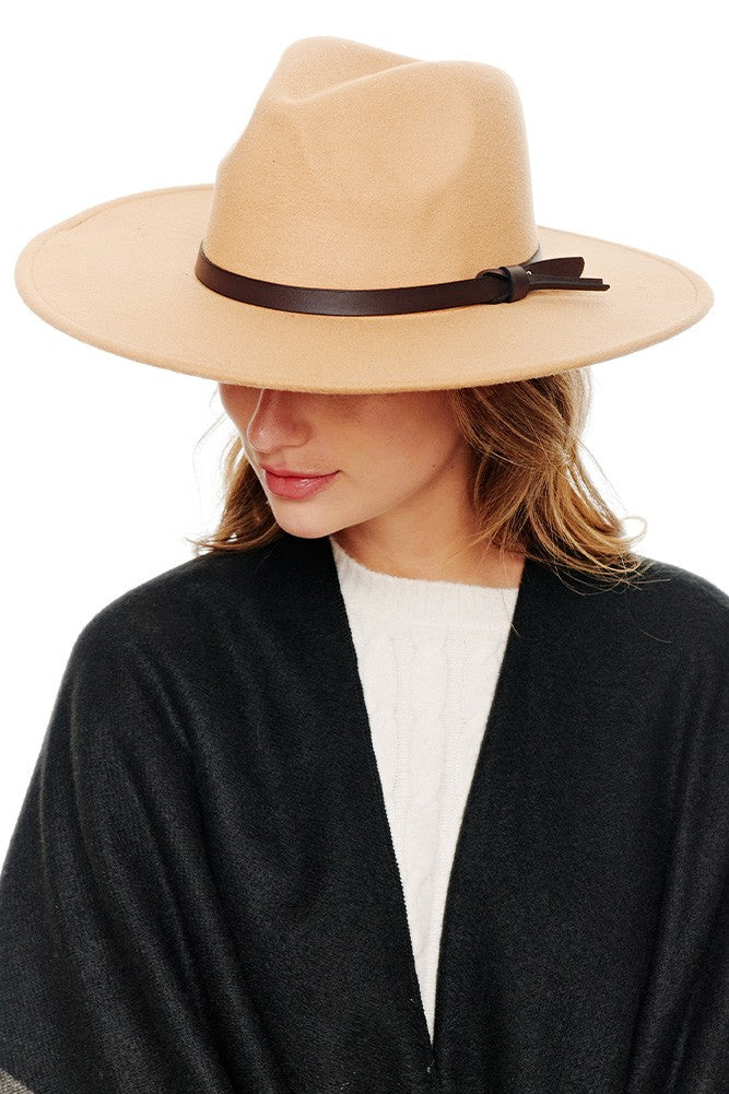 Felt Wide Brim Fedora Hat