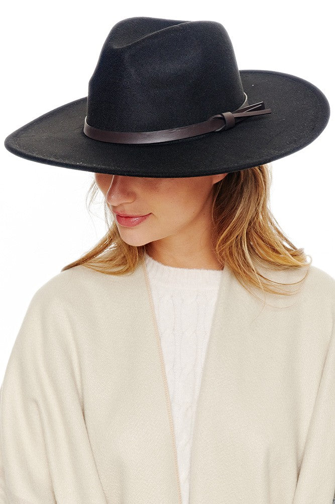 Felt Wide Brim Fedora Hat