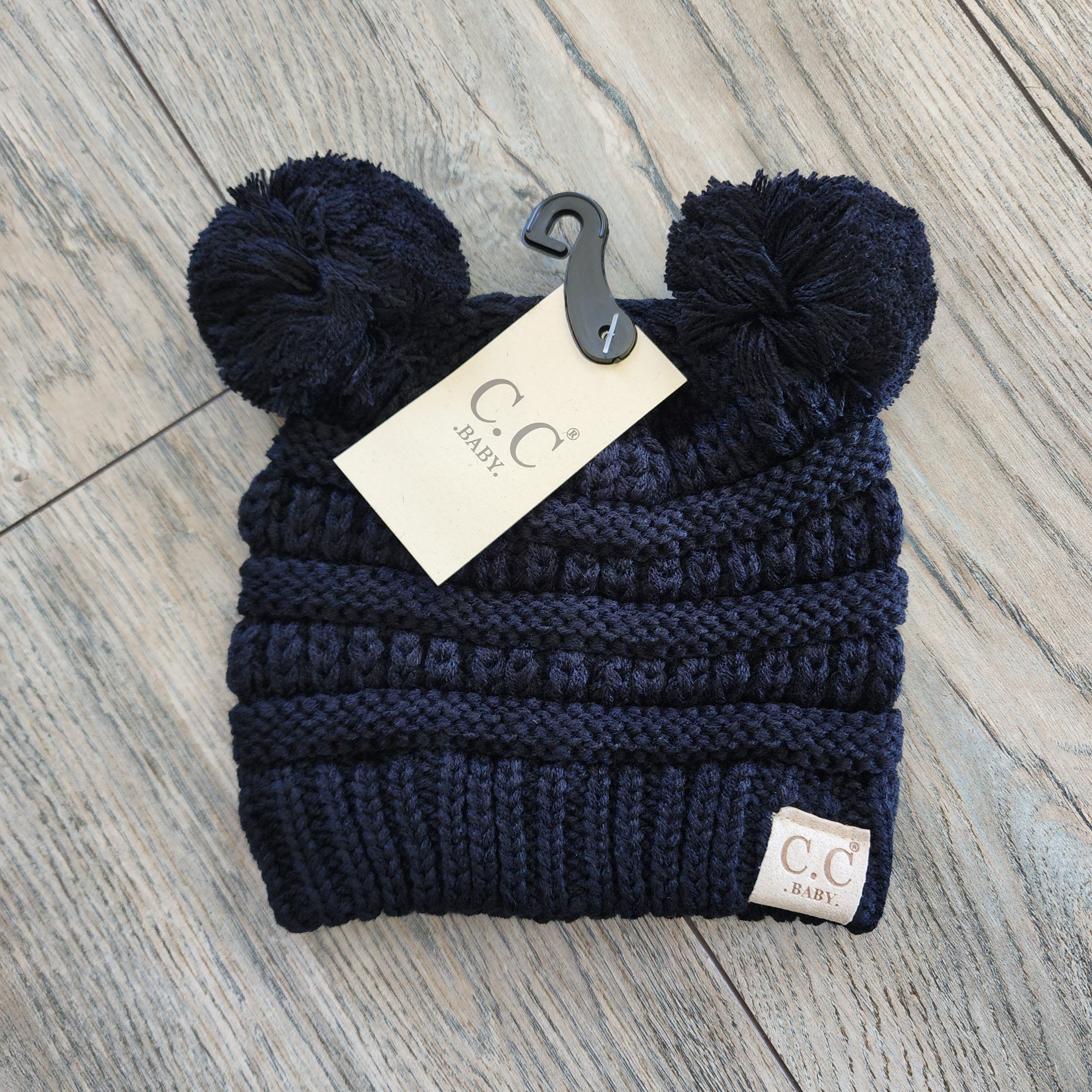 CC Baby Double Pom Beanie