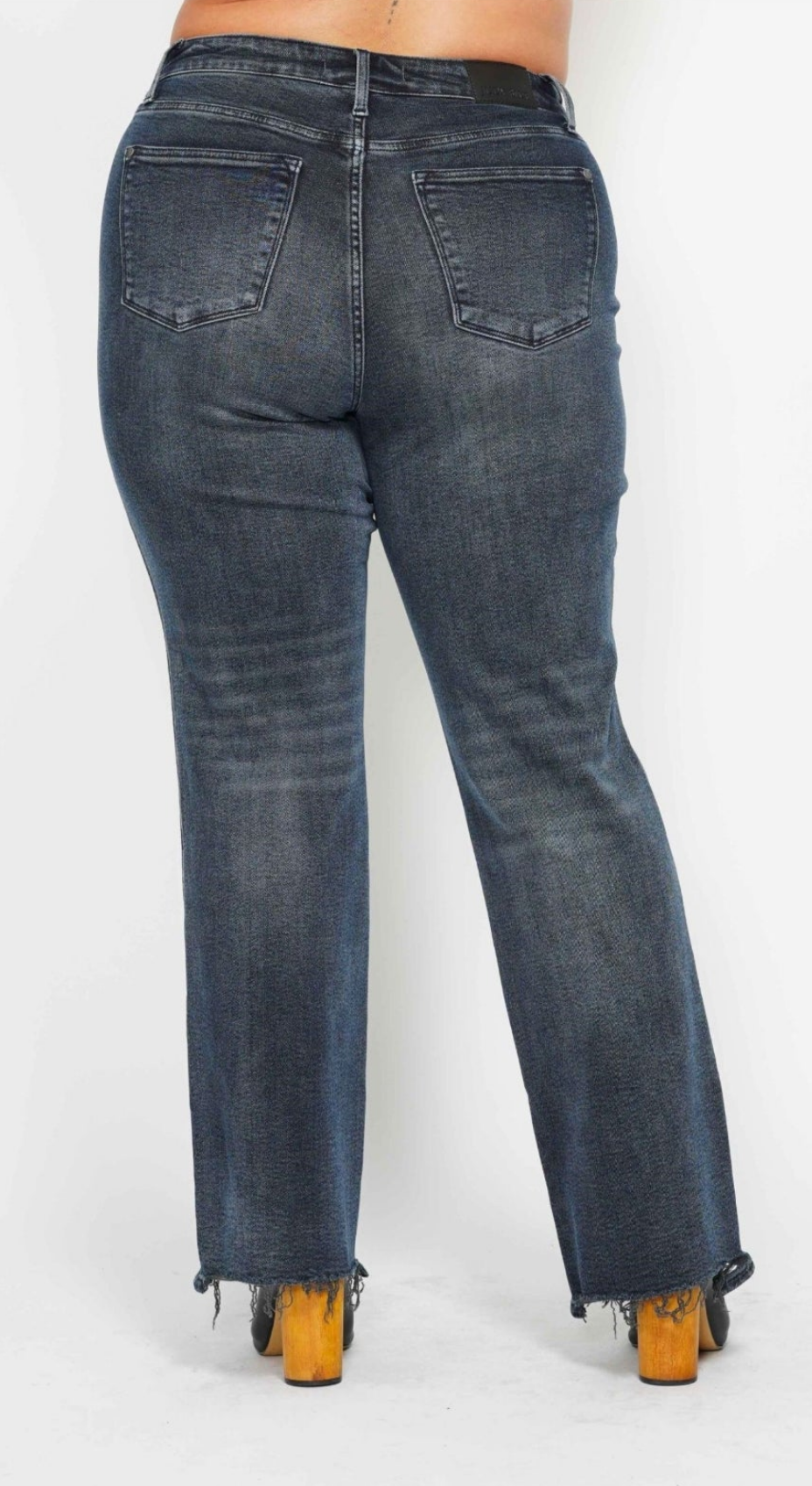 + JB Button Fly Straight Jeans