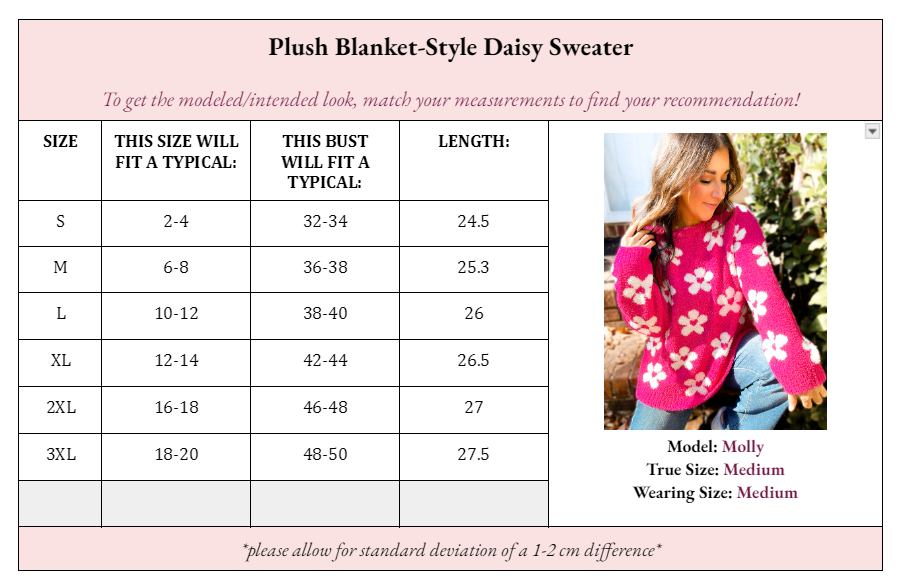 Plush Daisy Sweater